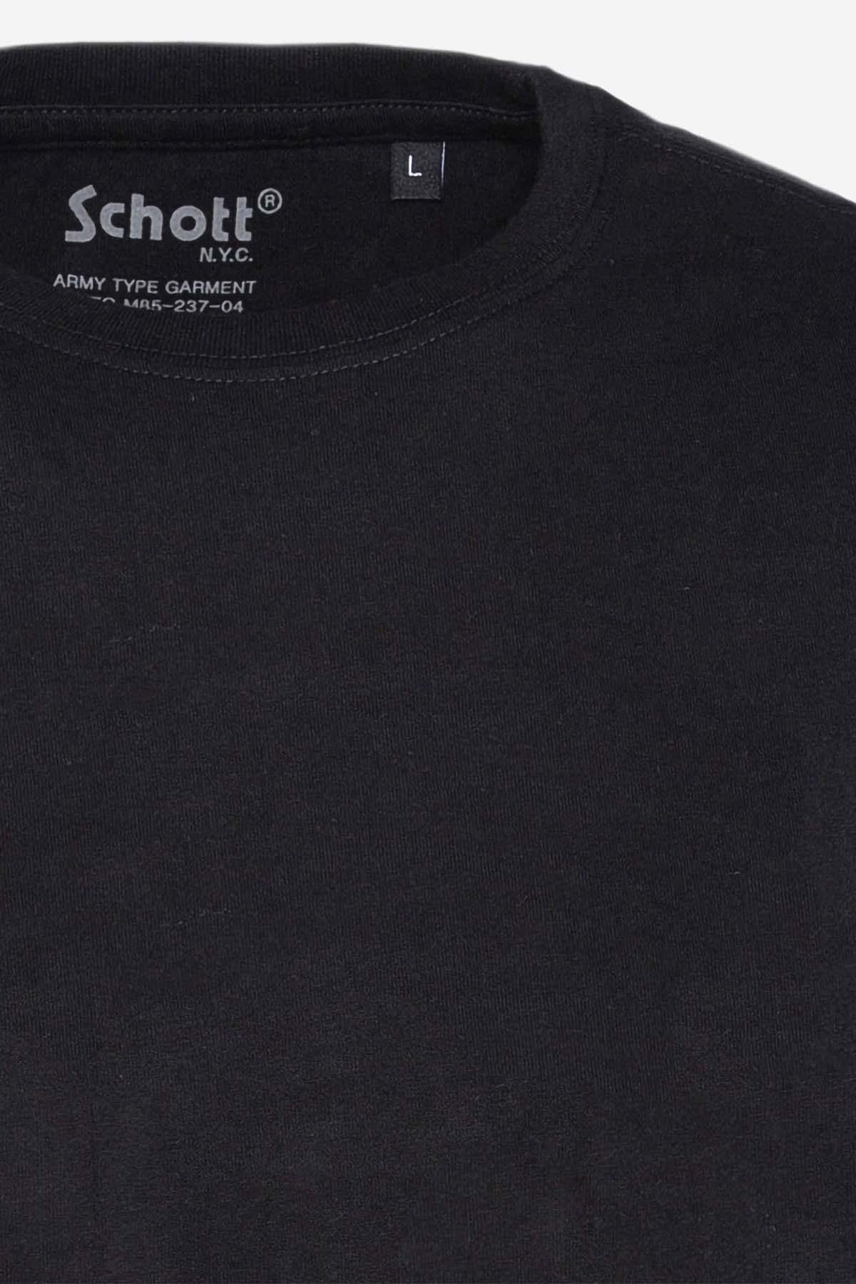 Schott t-shirt in a set of 2 (white + black) - Image n°9