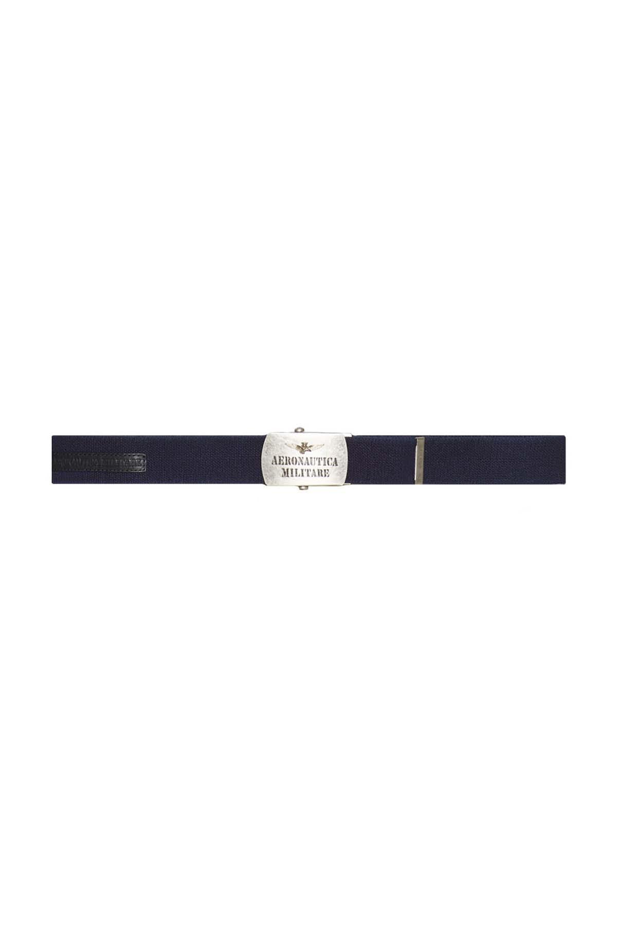 Elastic military belt with metal buckle - Image n°2