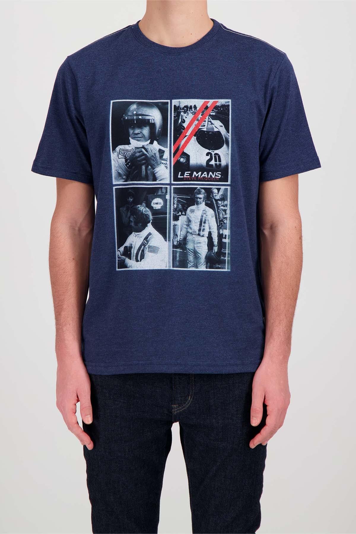 Steve McQueen film "Le Mans" printed t-shirt - Image n°1