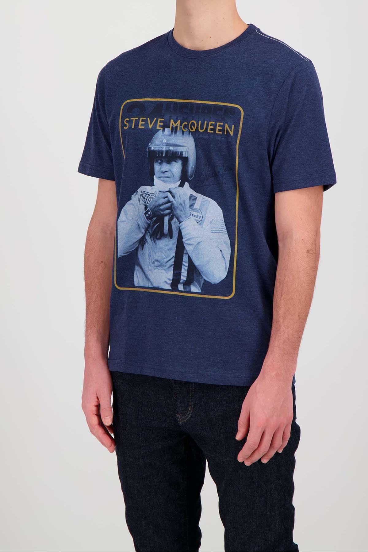 Dark blue Steve McQueen 24h of Le Mans t-shirt - Image n°4