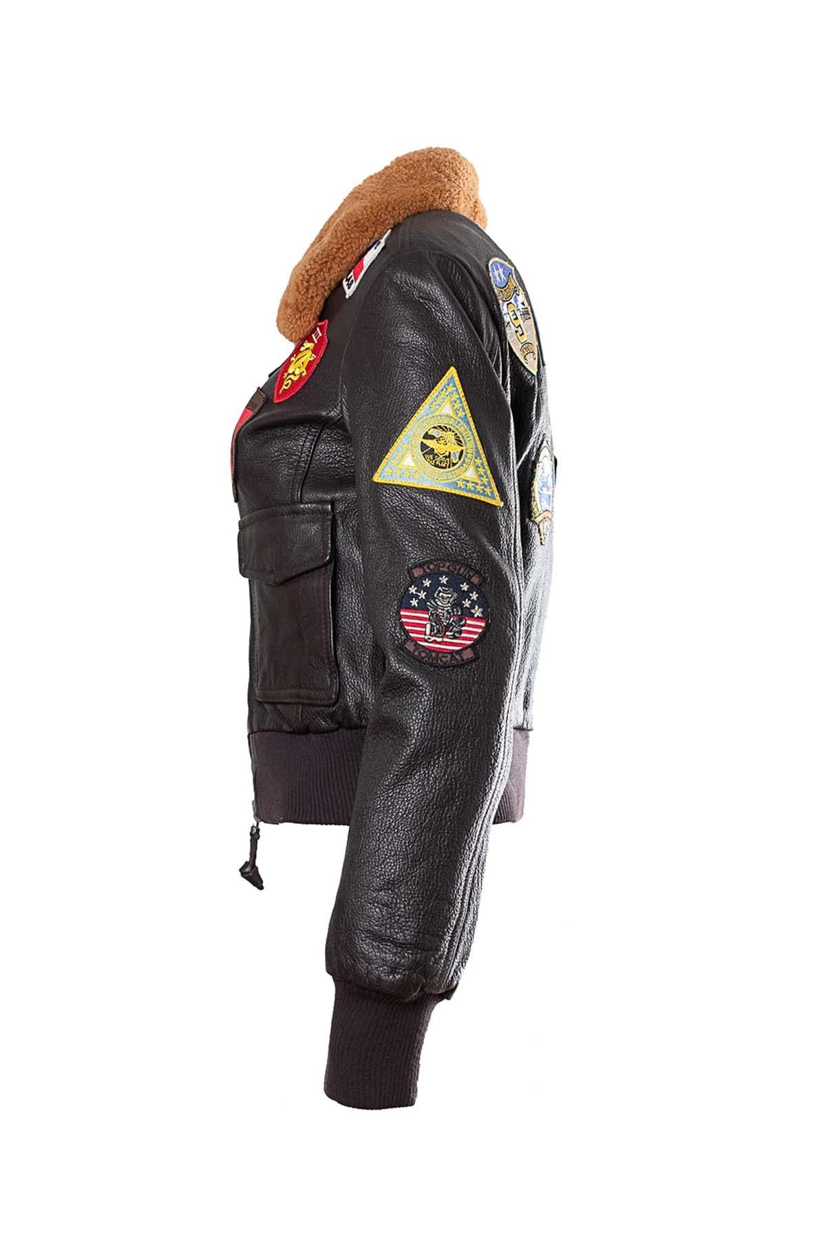 Women's Top Gun® Leather Pilot Jacket - Image n°14