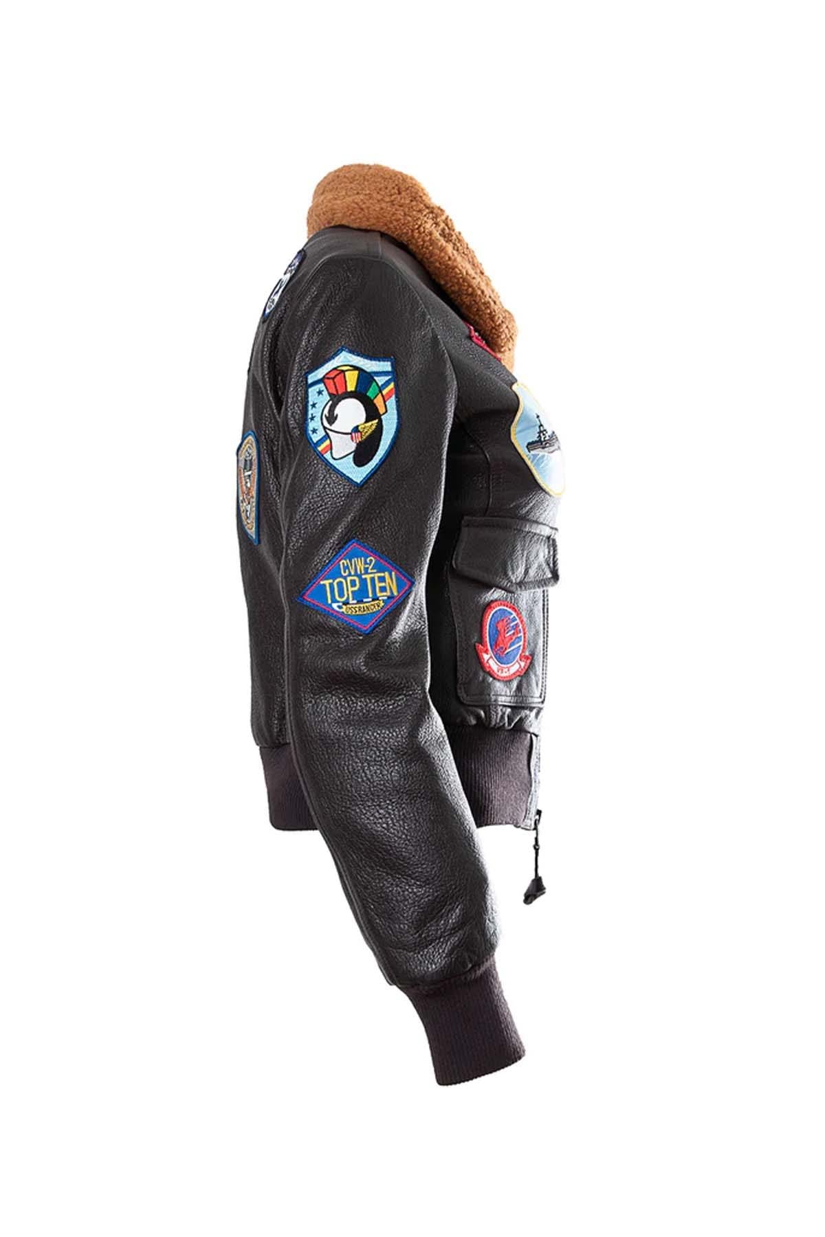 Women's Top Gun® Leather Pilot Jacket - Image n°15