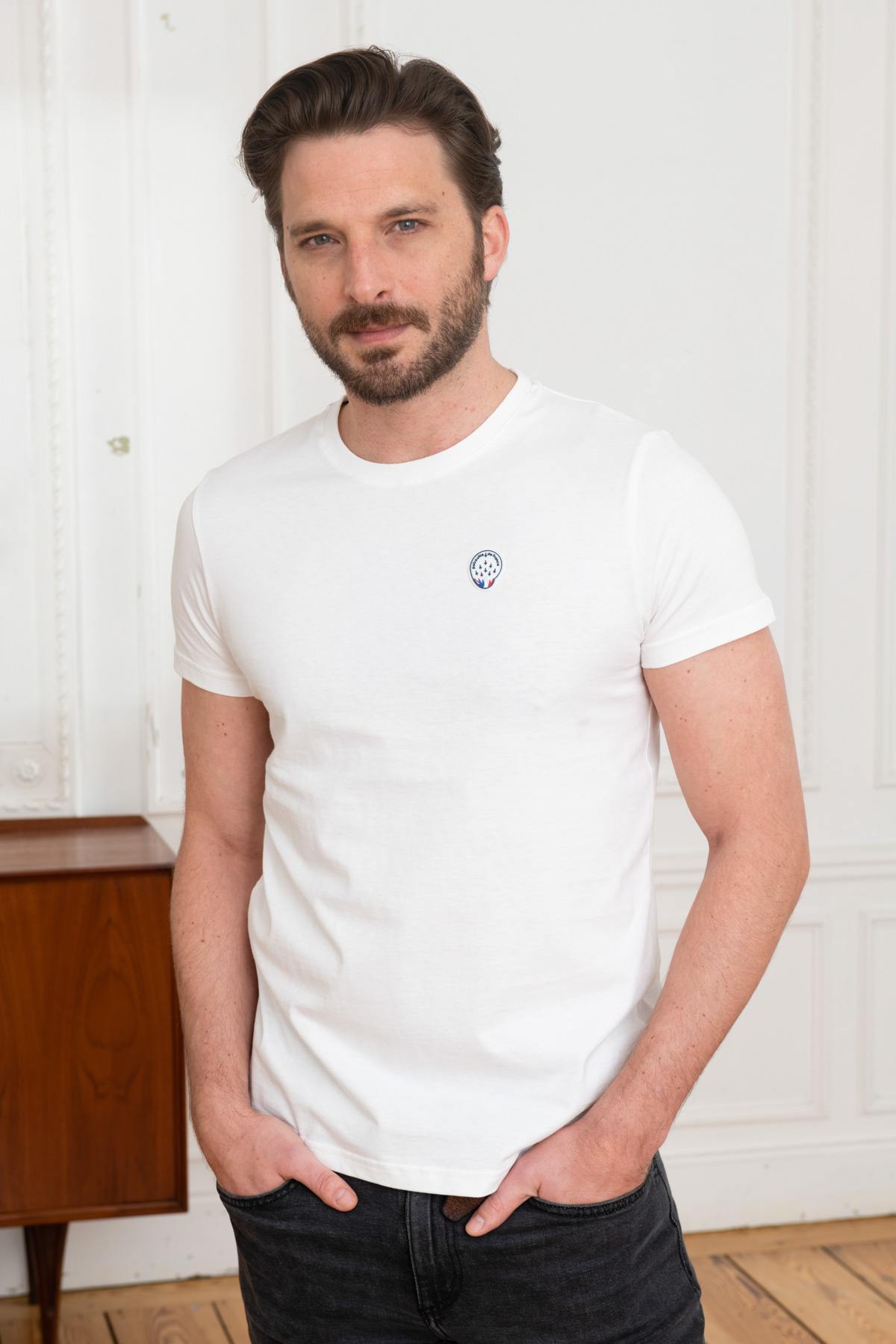 White round neck T-shirt Patrouille de France - Image n°1