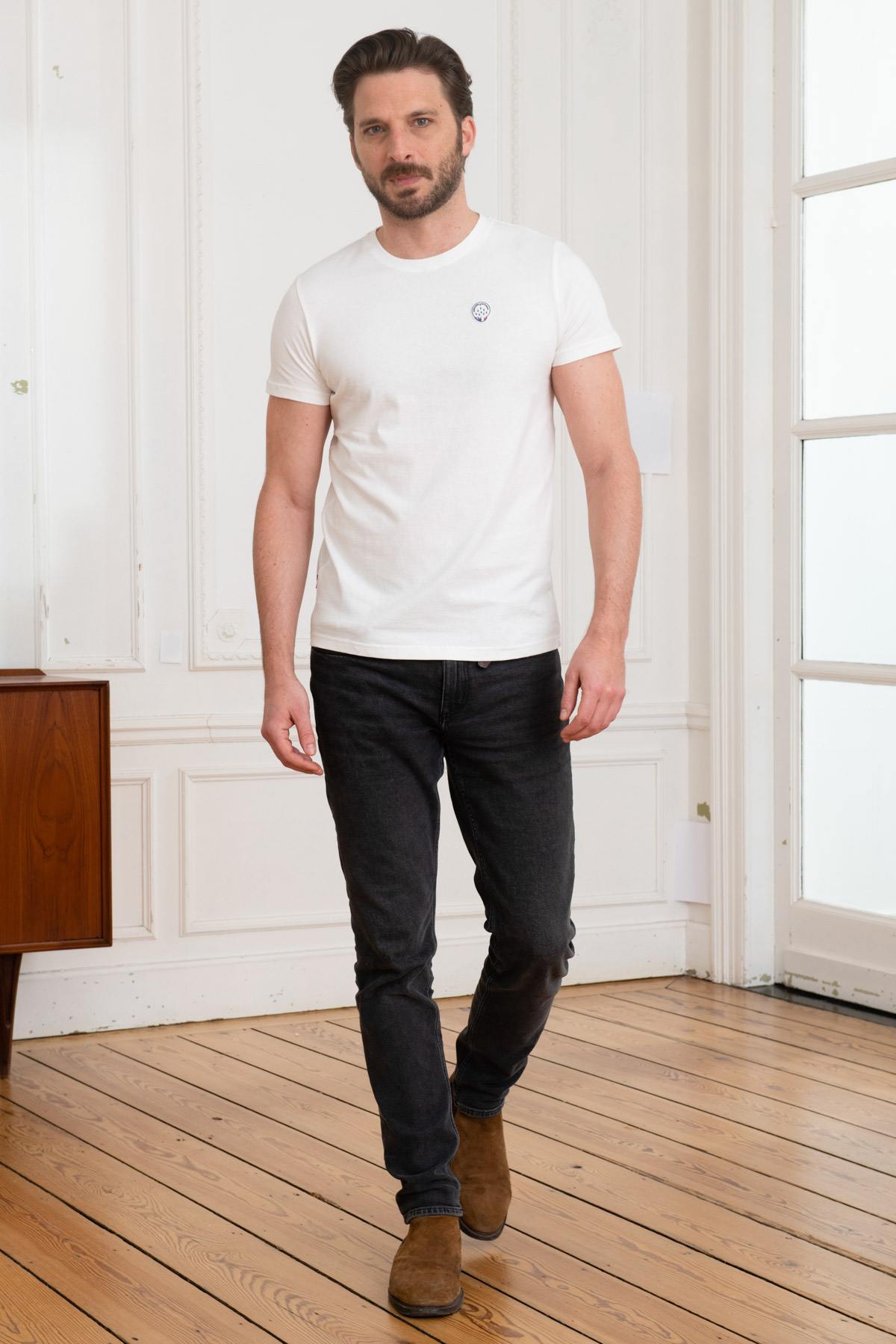 White round neck T-shirt Patrouille de France - Image n°2