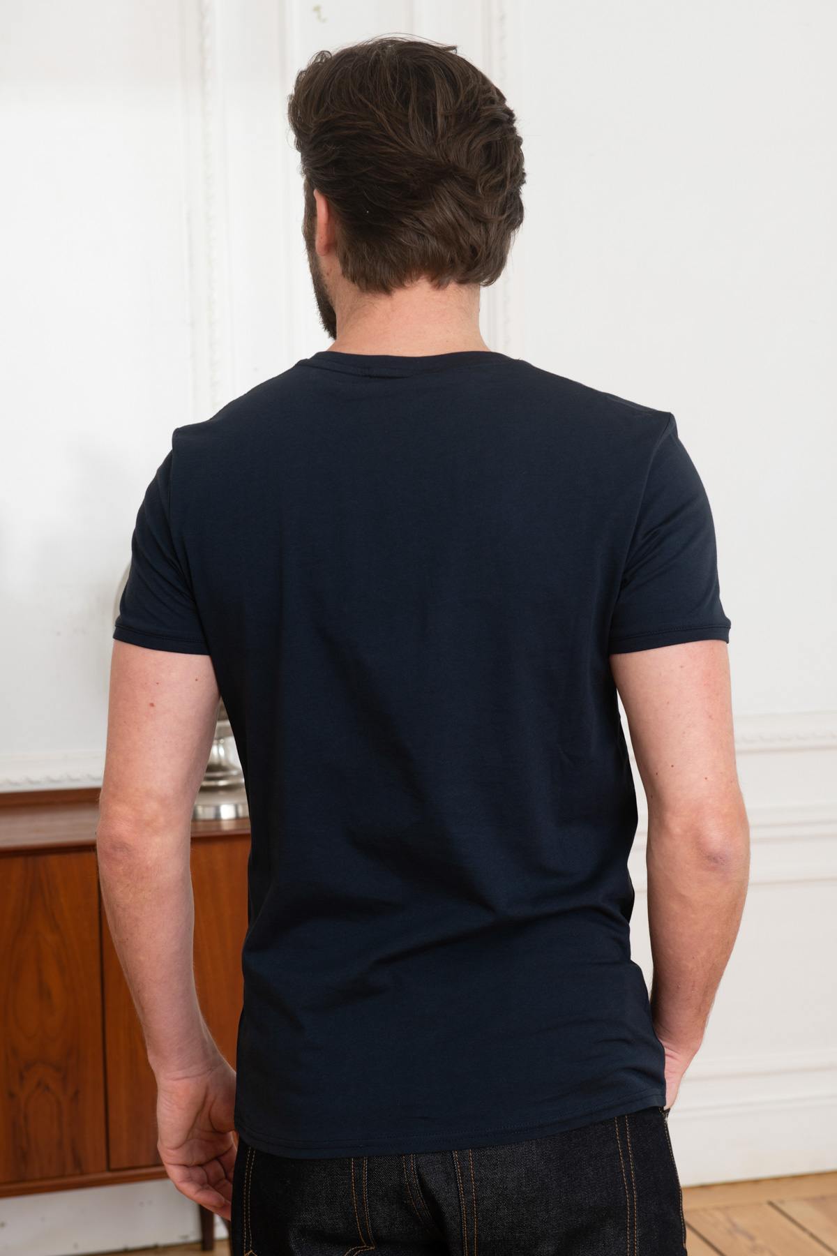 Navy blue round neck t-shirt Patrouille de France - Image n°3