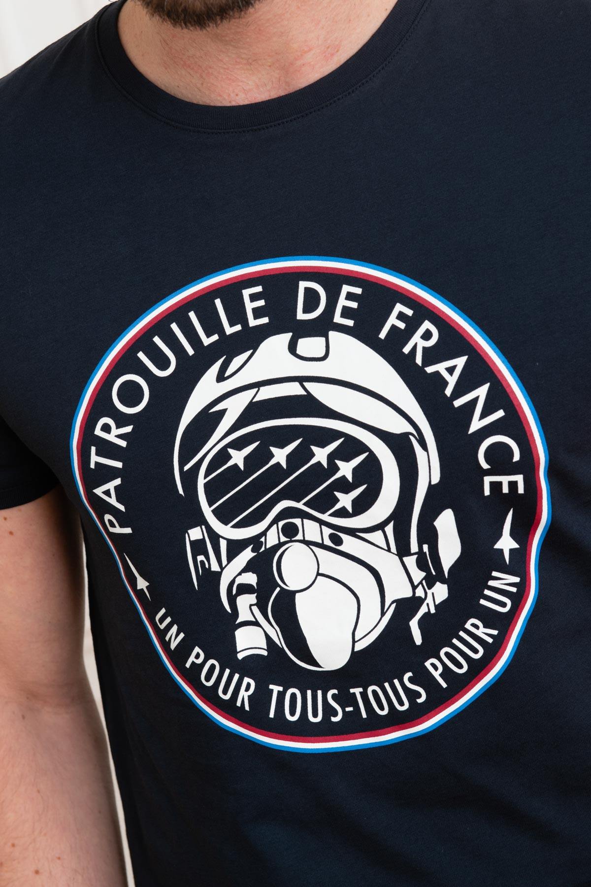 Navy blue round neck t-shirt Patrouille de France - Image n°4