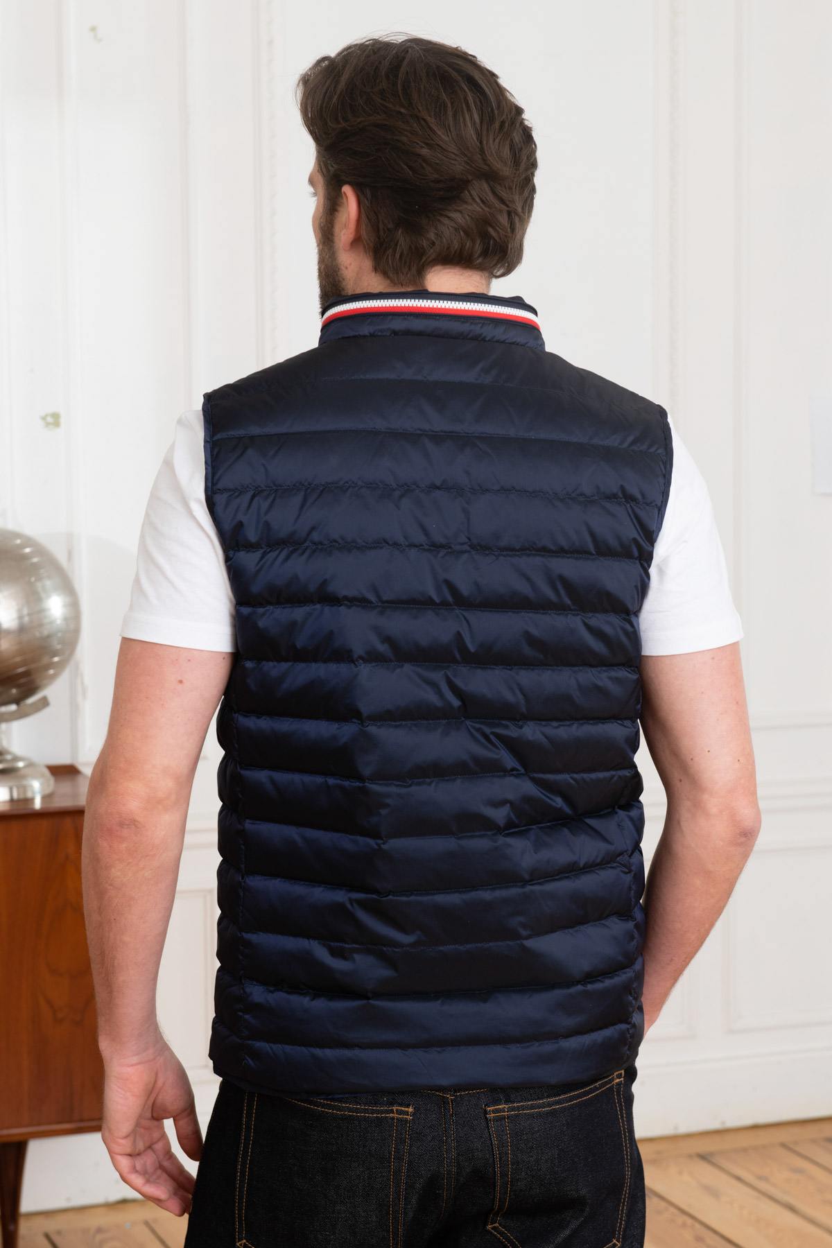 Navy blue sleeveless down jacket Patrouille de France - Image n°4