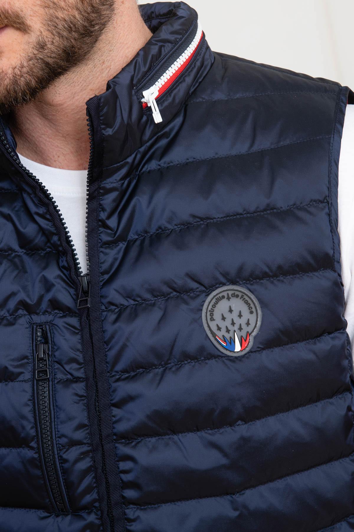 Navy blue sleeveless down jacket Patrouille de France - Image n°5