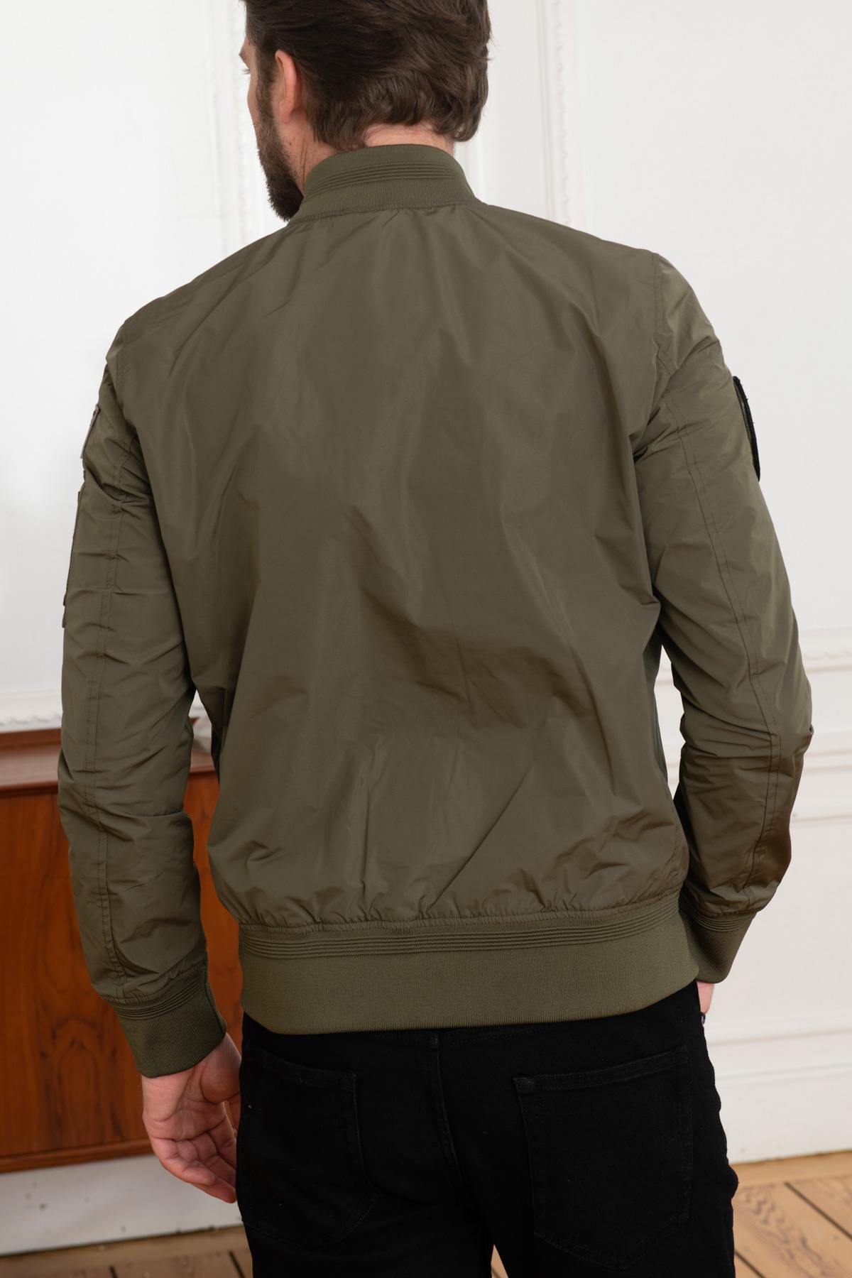 Patrouille de France khaki nylon bomber jacket - Image n°5