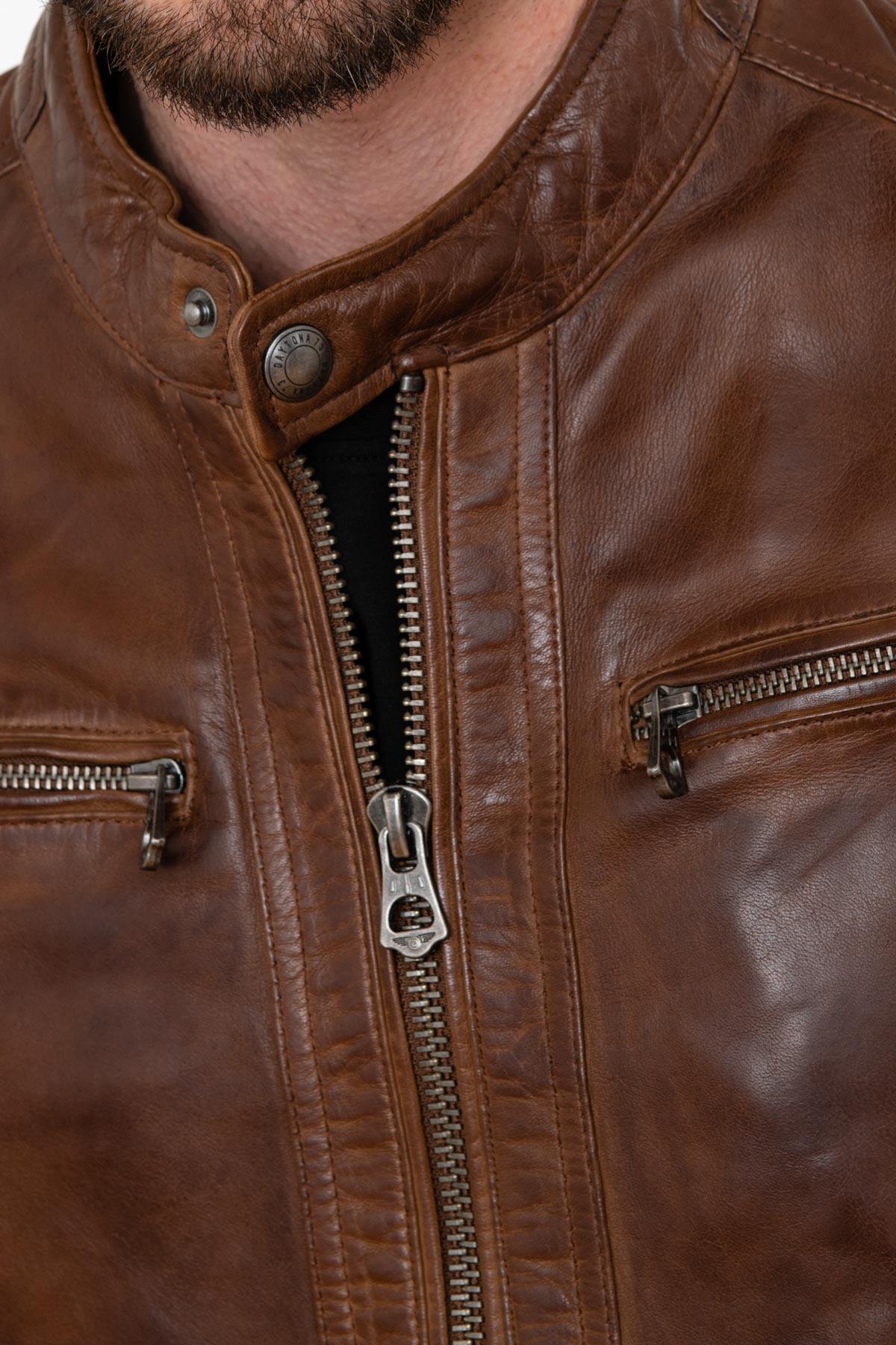 Bison sheep leather jacket - Image n°6