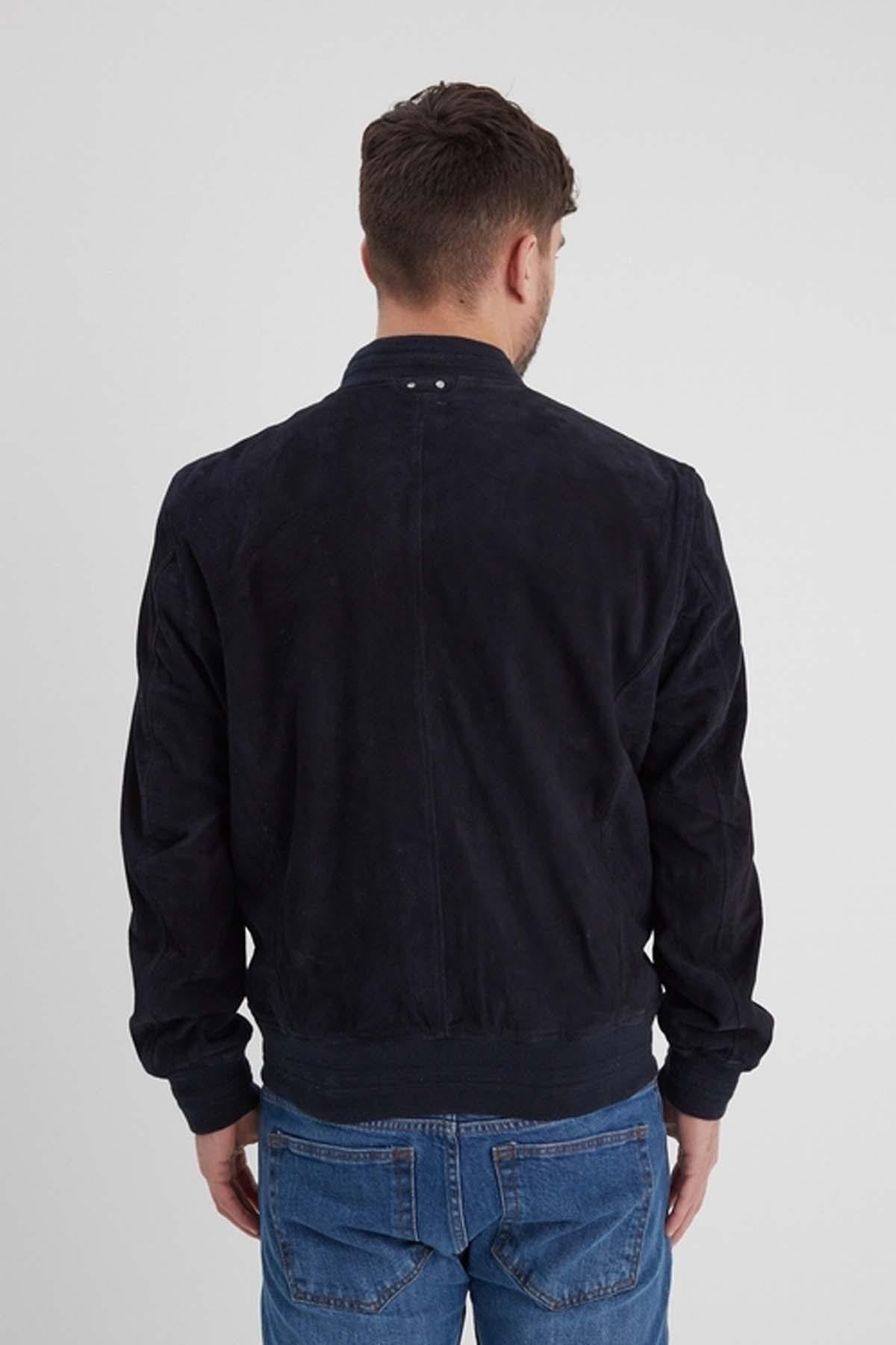 Teddy in navy blue suede goatskin - Image n°3