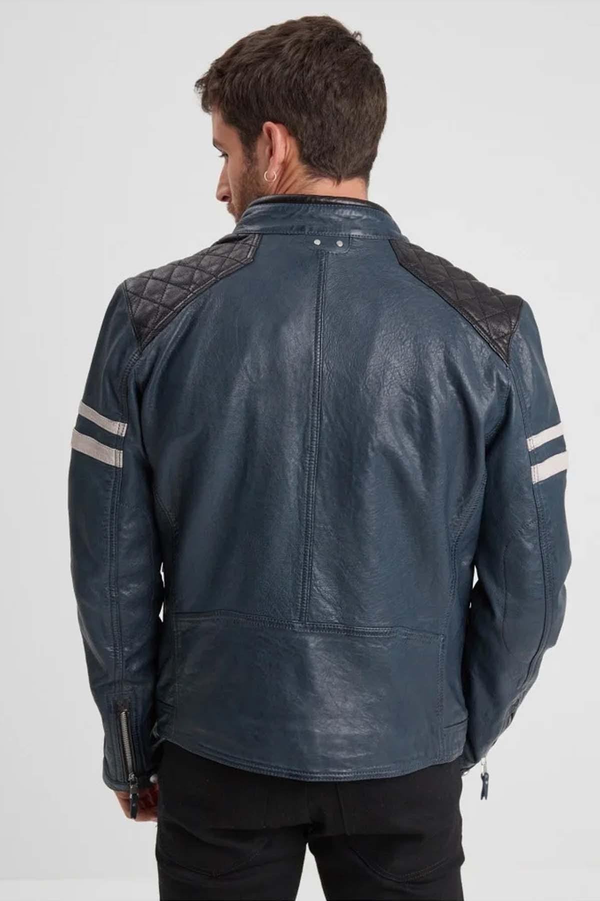 Retro racing jacket with removable hood - Image n°5