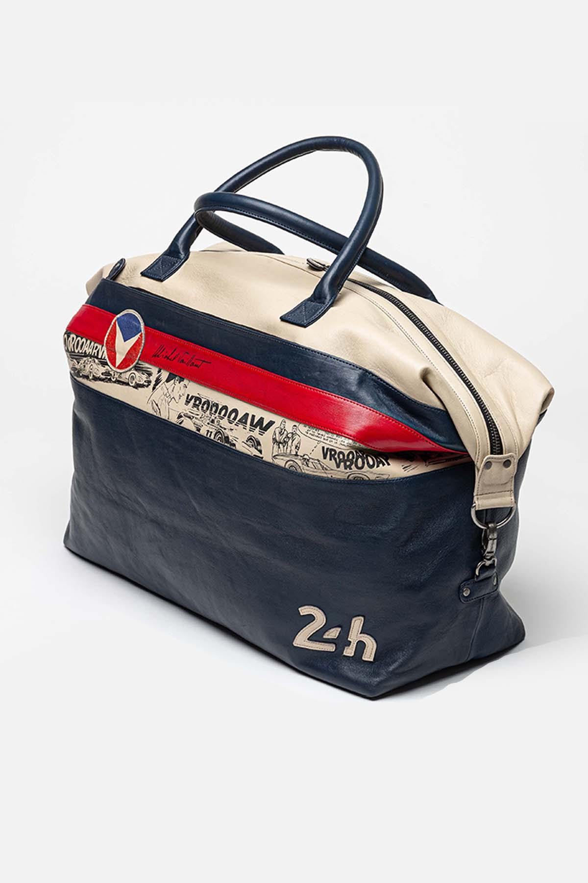 Large dark blue Michel Vaillant travel bag - Image n°3