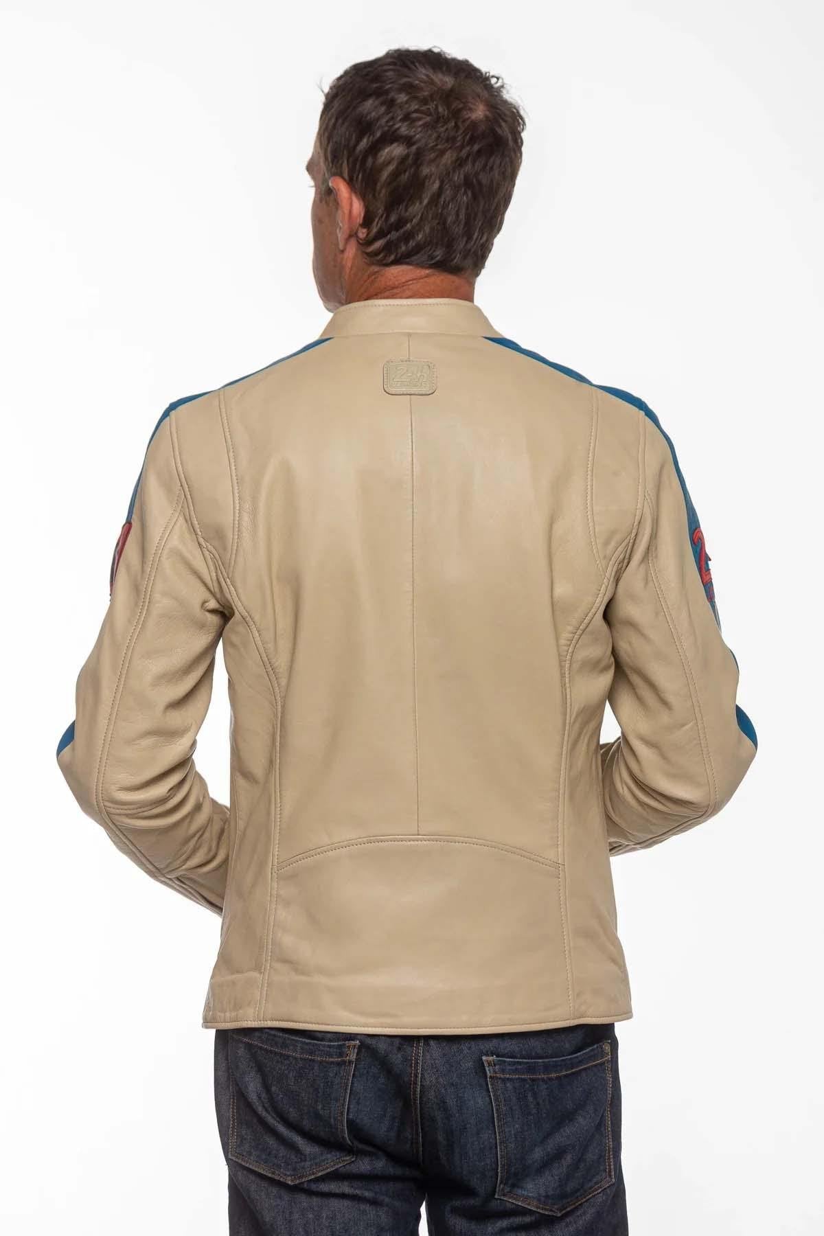 Michel Vaillant ecru leather jacket - Image n°8