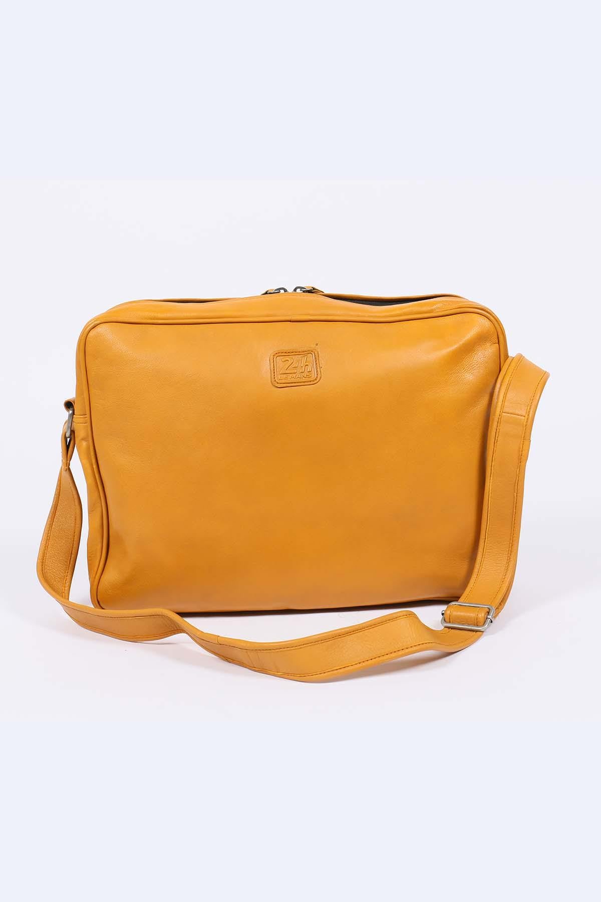 Yellow leather bag Le Mans 1923 - Image n°2