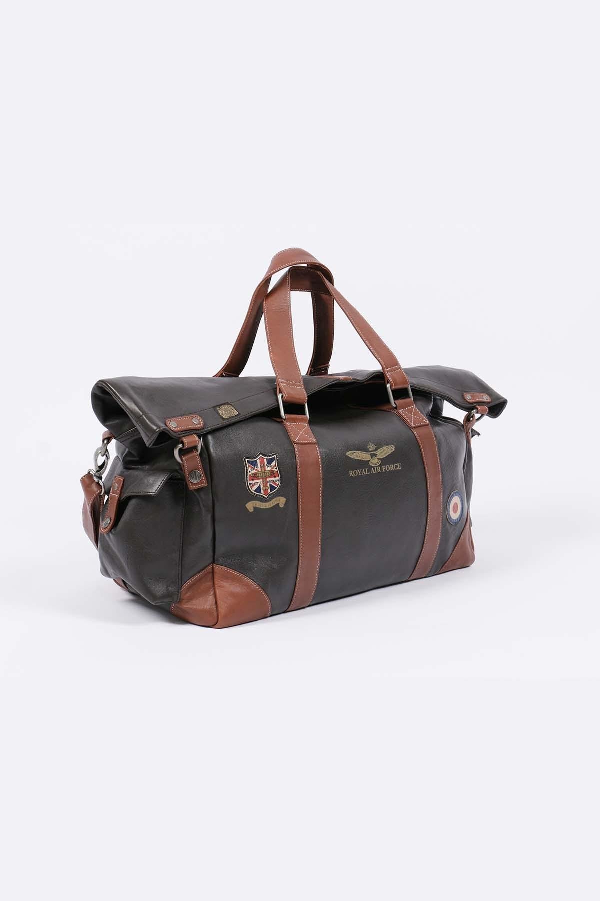 72h travel bag in dark brown leather - Image n°4