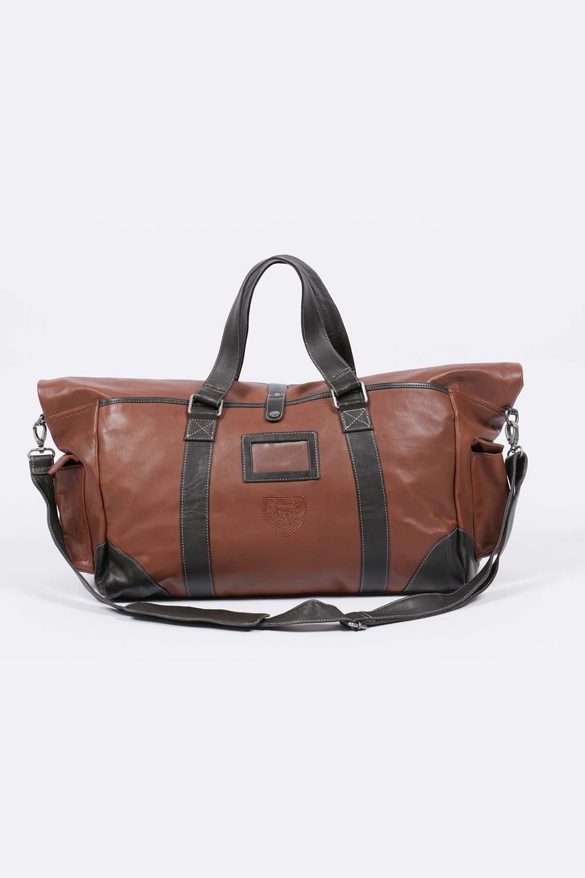 72h travel bag in tortoise leather - Image n°2