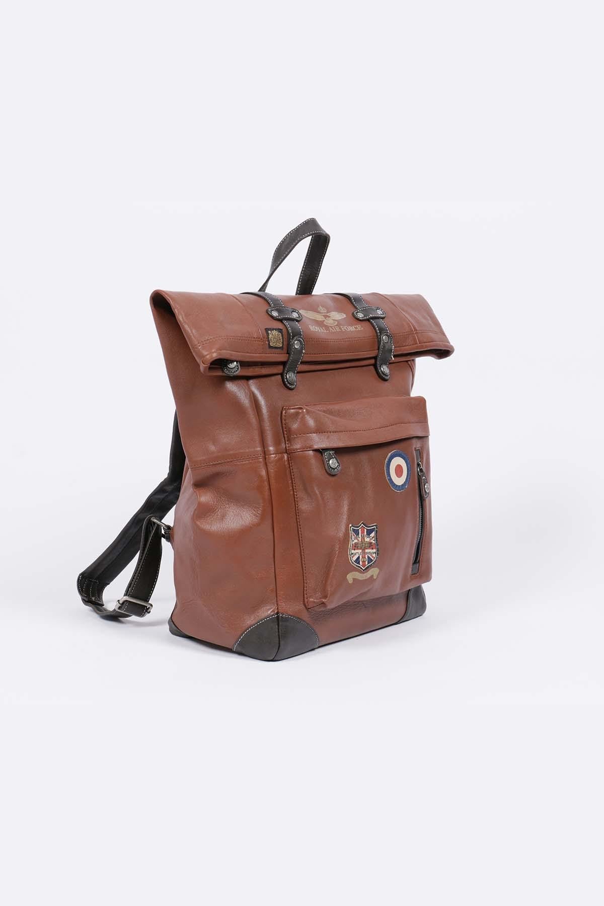 Tortoise leather backpack - Image n°2