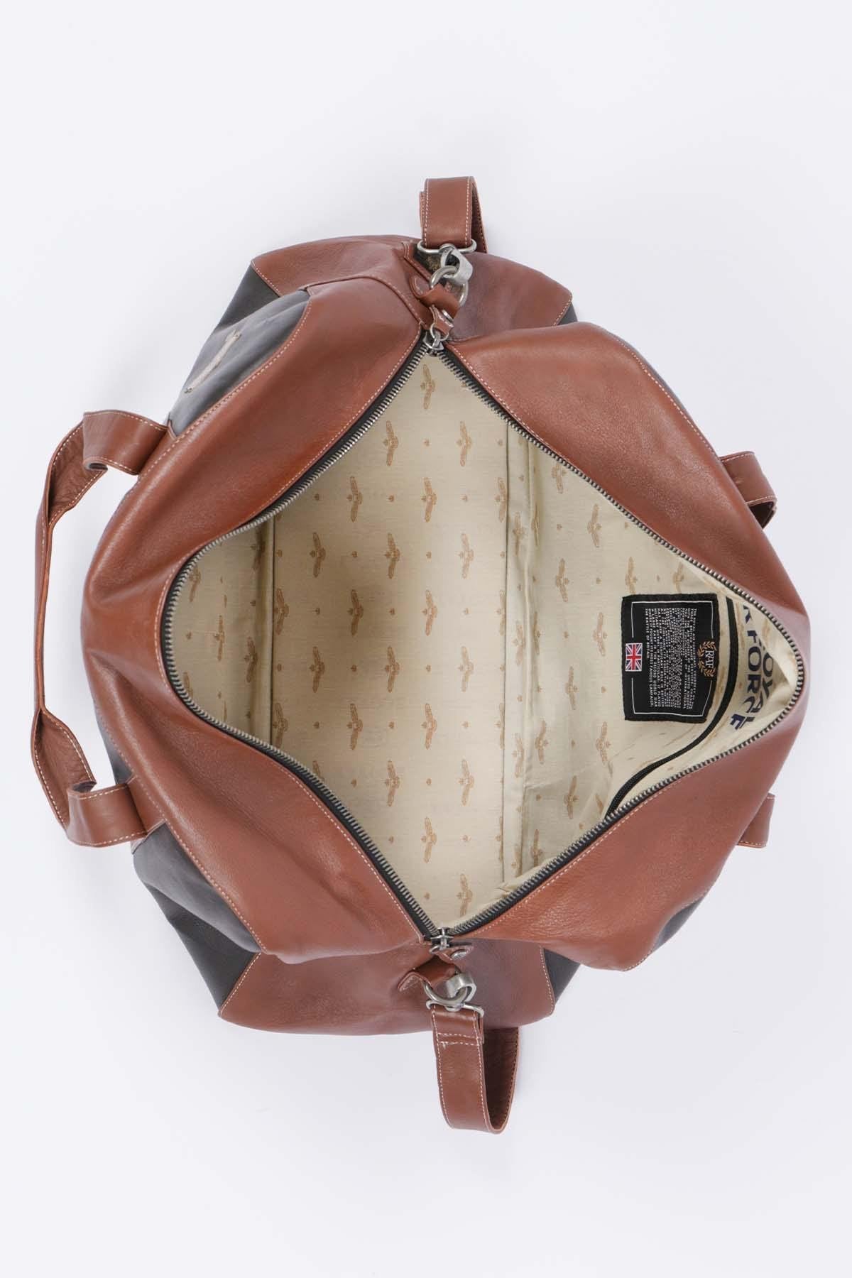 48h travel bag in dark brown leather - Image n°4