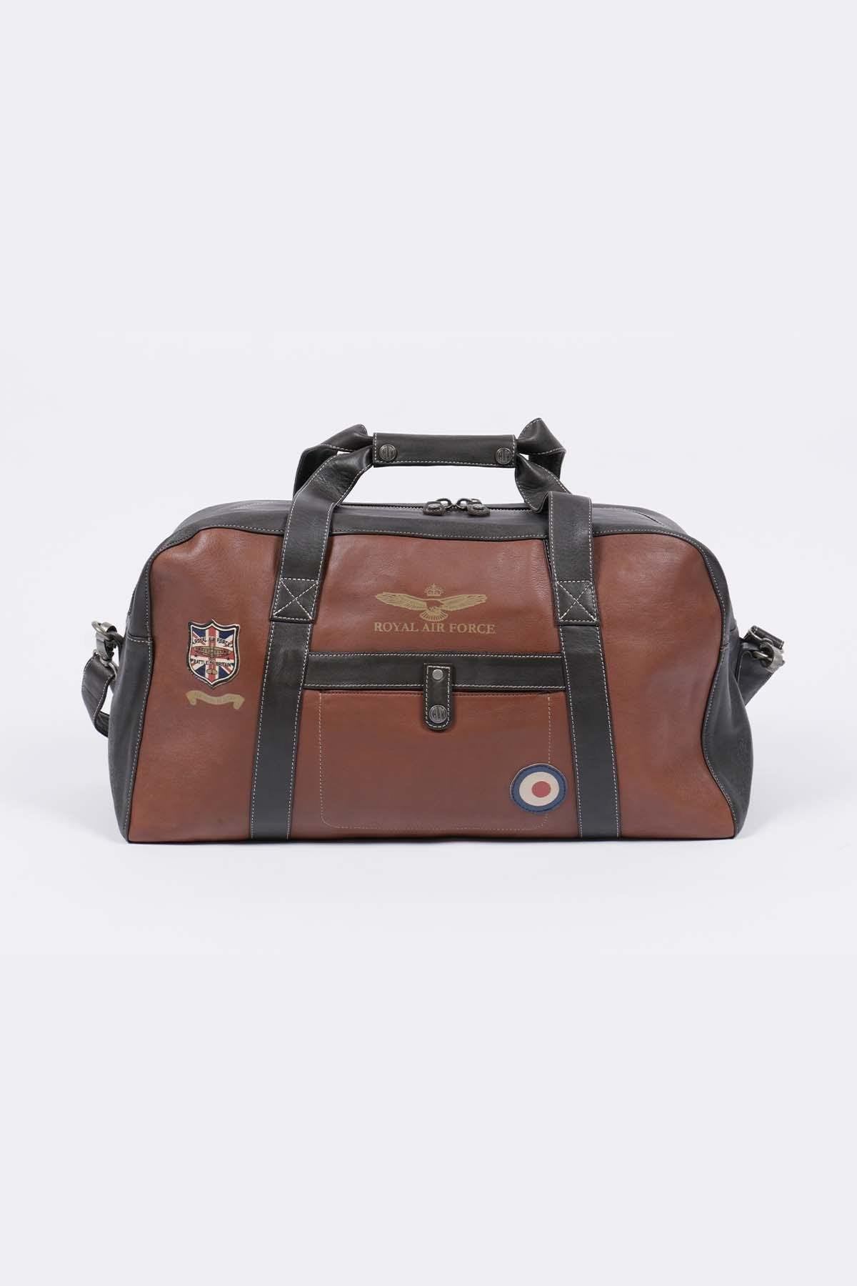 48h travel bag in tortoise leather - Image n°1