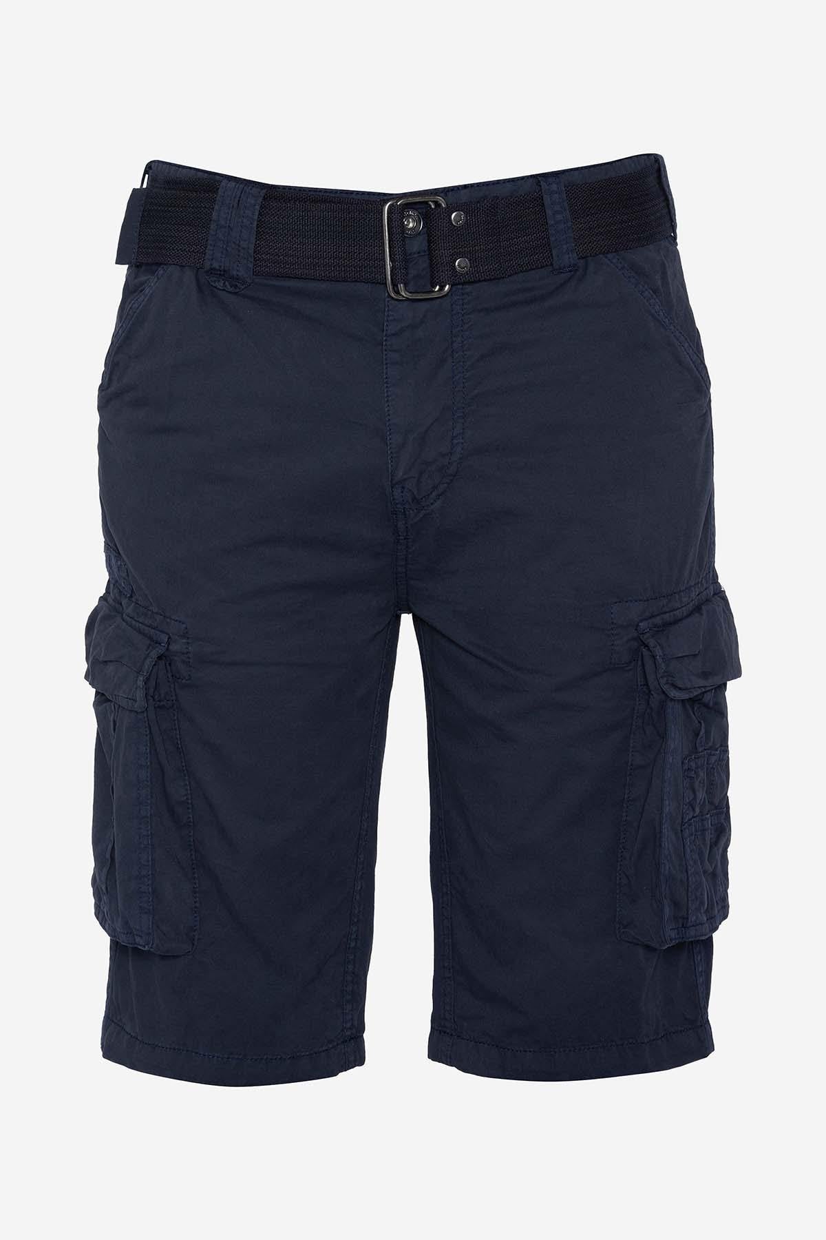 Navy Cargo Shorts - Image n°1