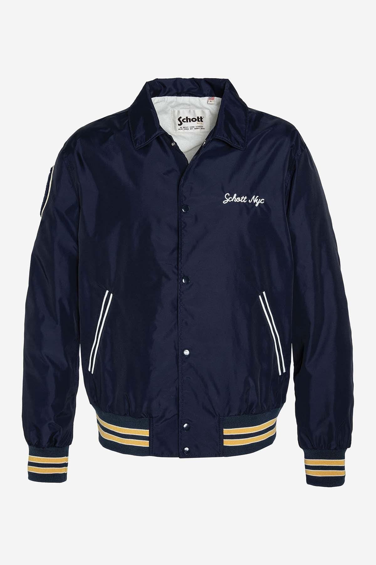 Blue varsity style jacket - Image n°5