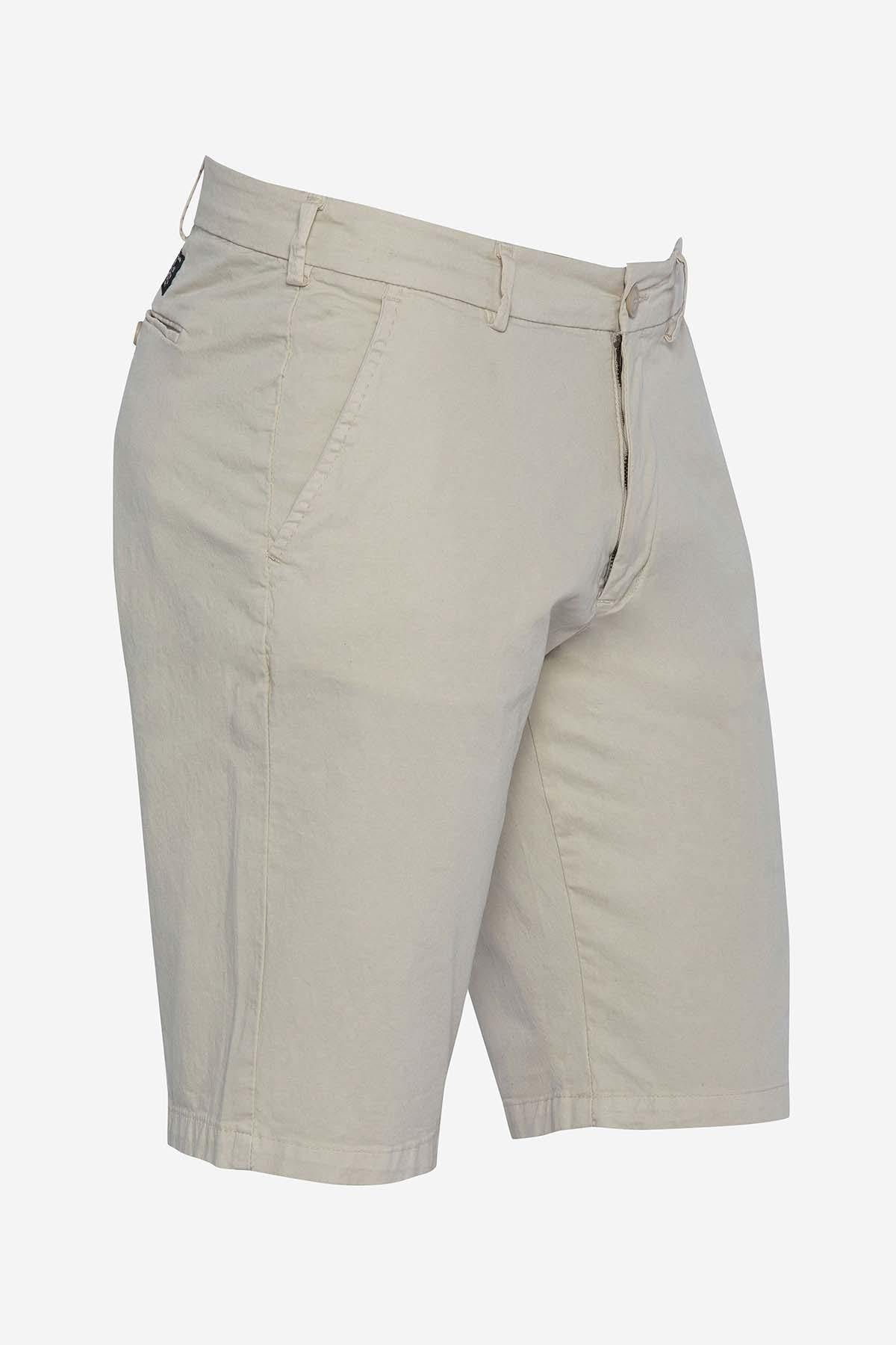 Men's beige chino shorts - Image n°5