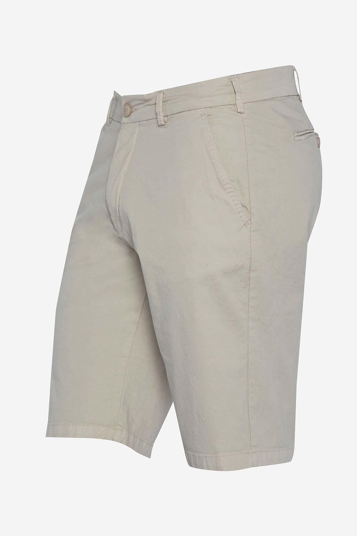 Men's beige chino shorts - Image n°6