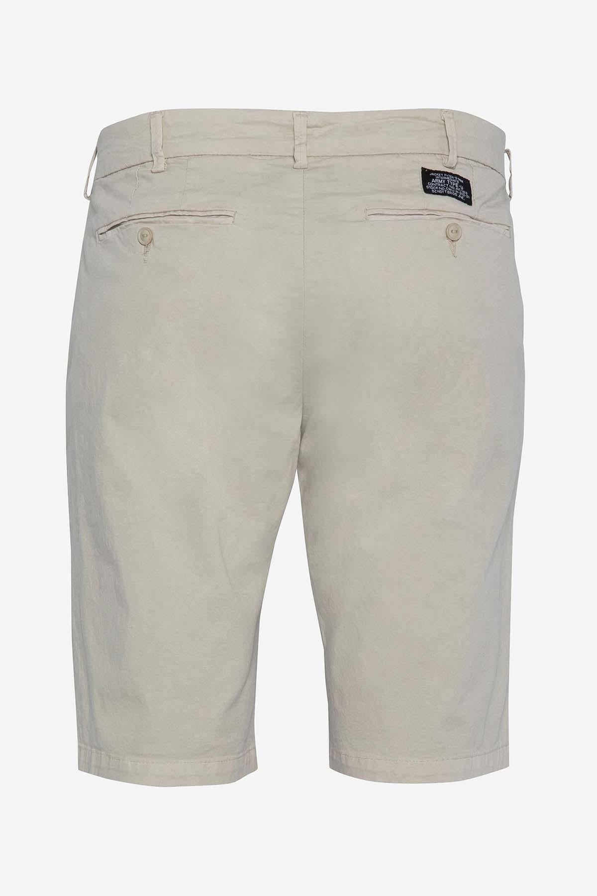 Men's beige chino shorts - Image n°7