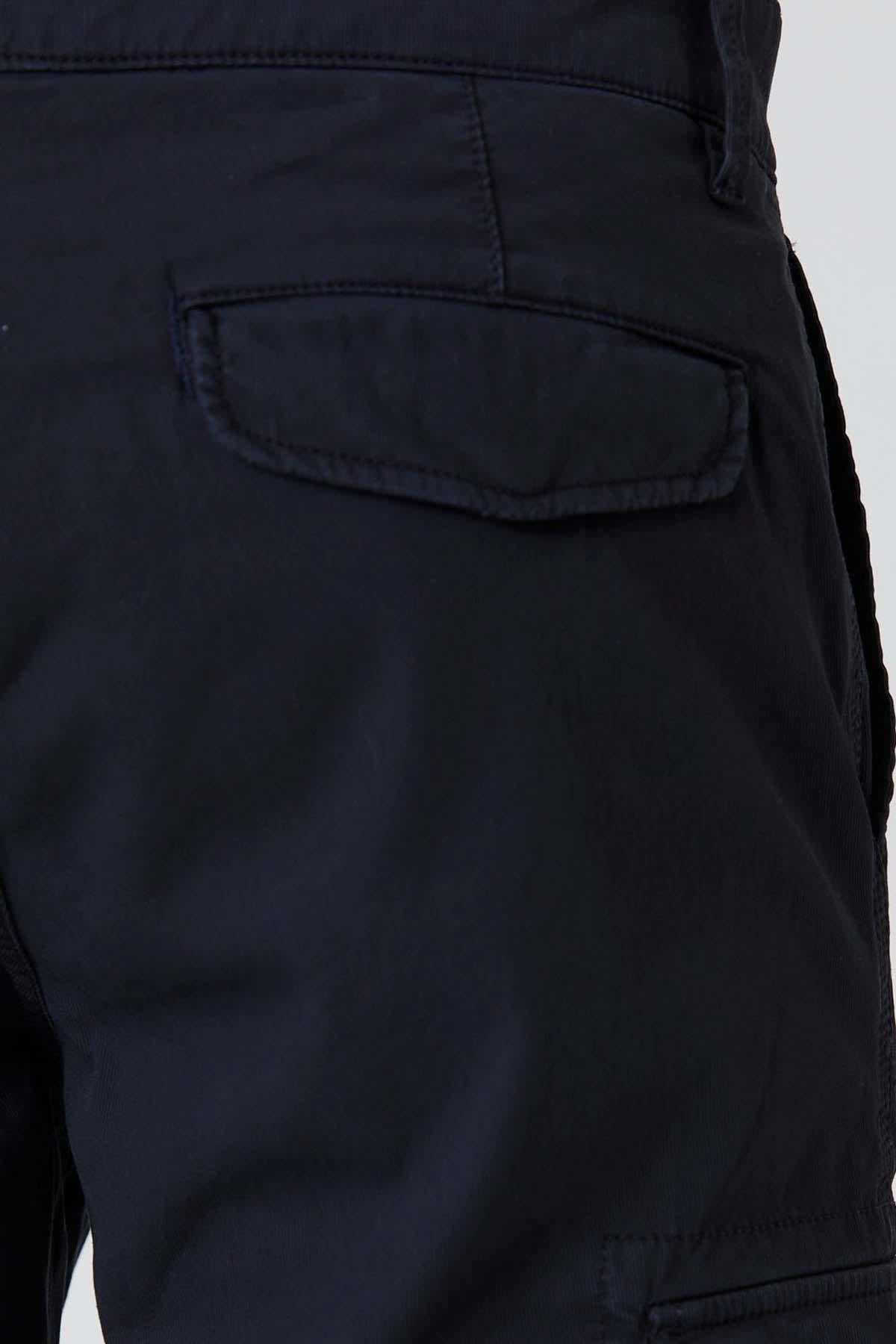 Dark blue cargo aviator pants - Image n°5