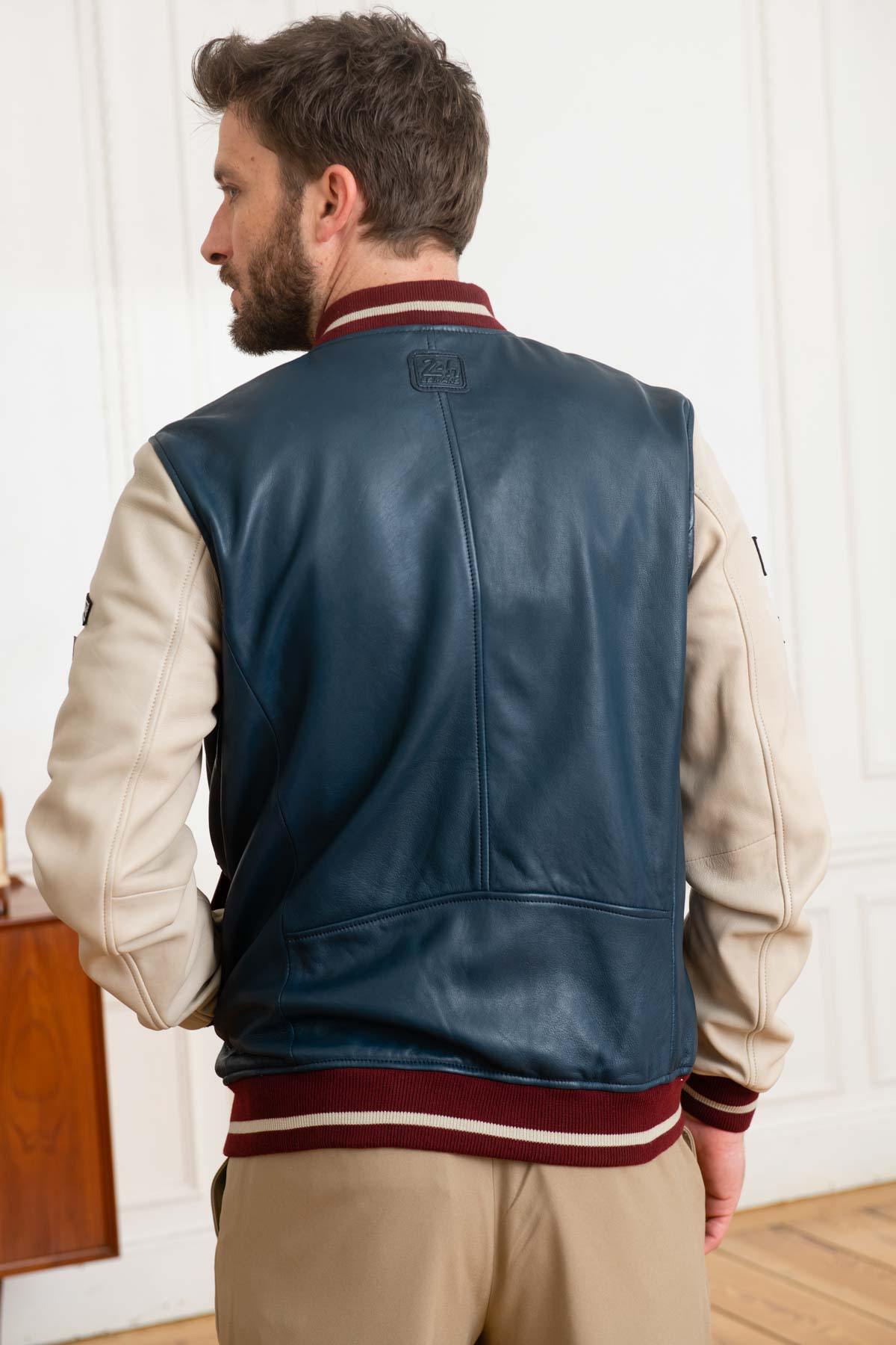 Blue varsity teddy Steve McQueen Le Mans - Image n°6