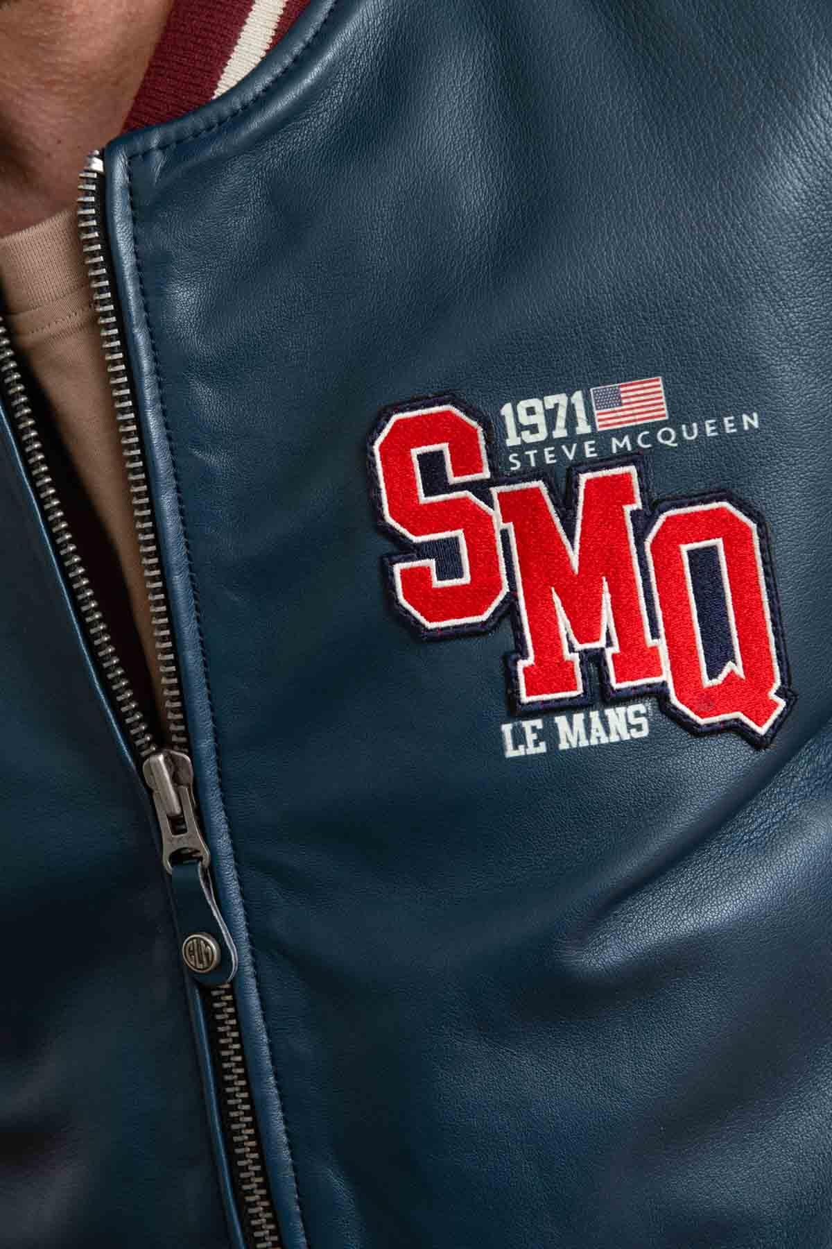 Blue varsity teddy Steve McQueen Le Mans - Image n°7