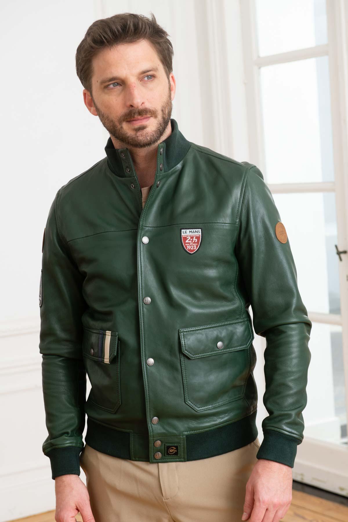 Le Mans 1923 green leather jacket - Image n°4