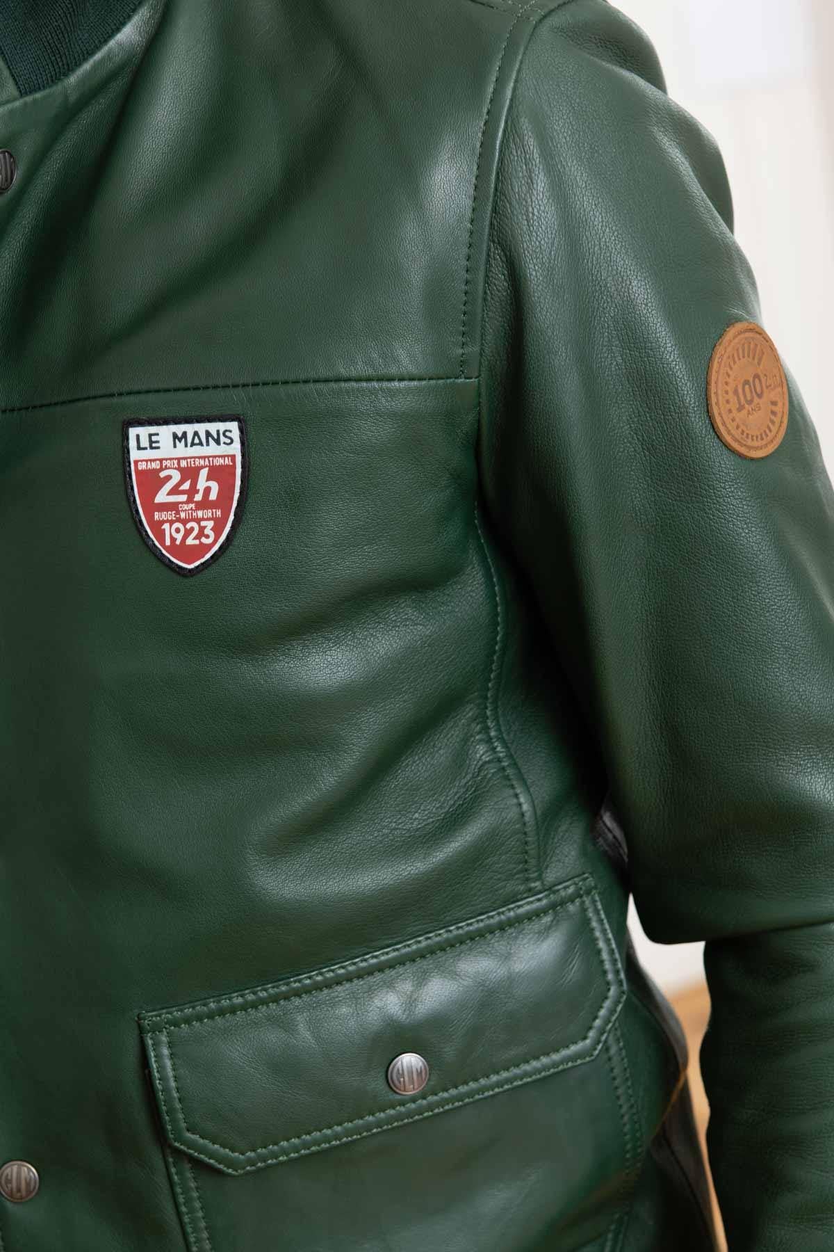 Le Mans 1923 green leather jacket - Image n°6