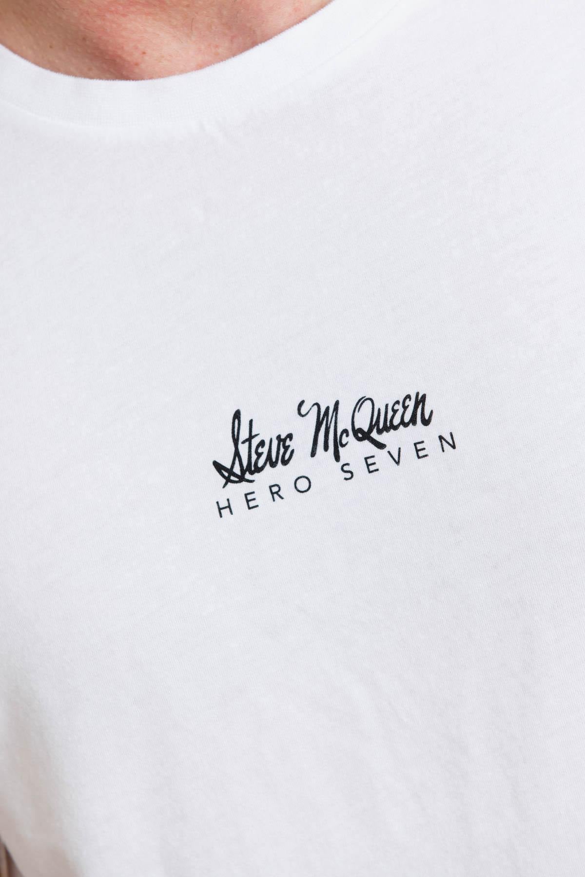 Steve McQueen Printed T-Shirt White - Image n°5