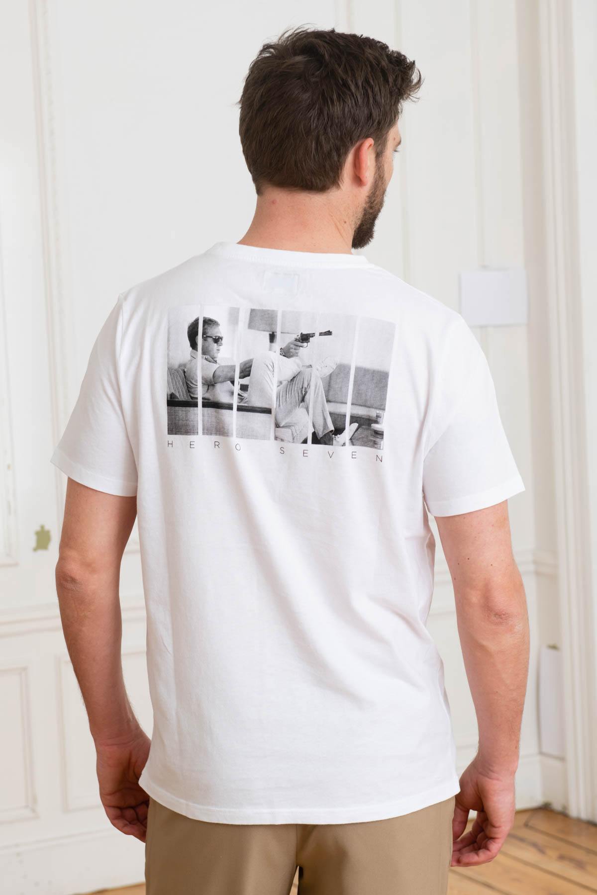 Steve McQueen Printed T-Shirt White - Image n°4