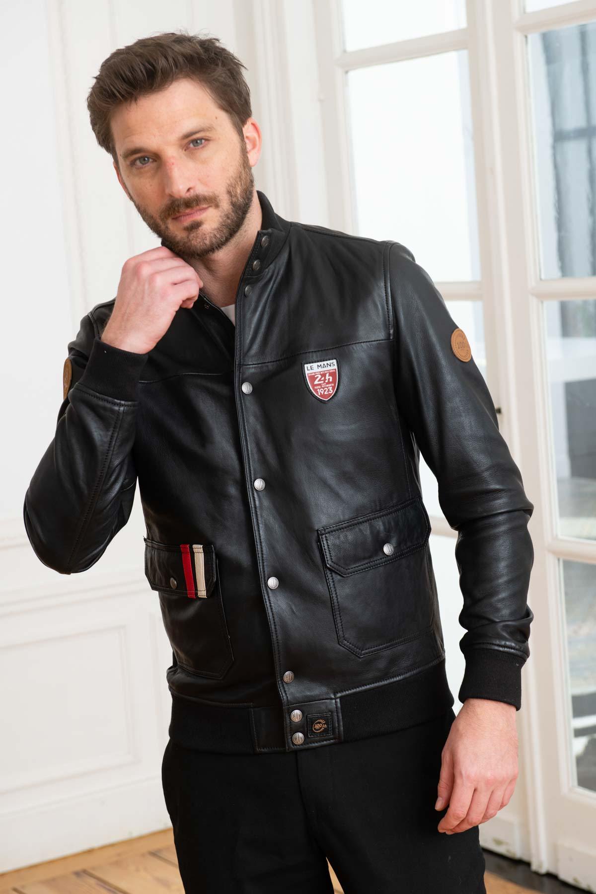 Le Mans 1923 black leather jacket - Image n°4