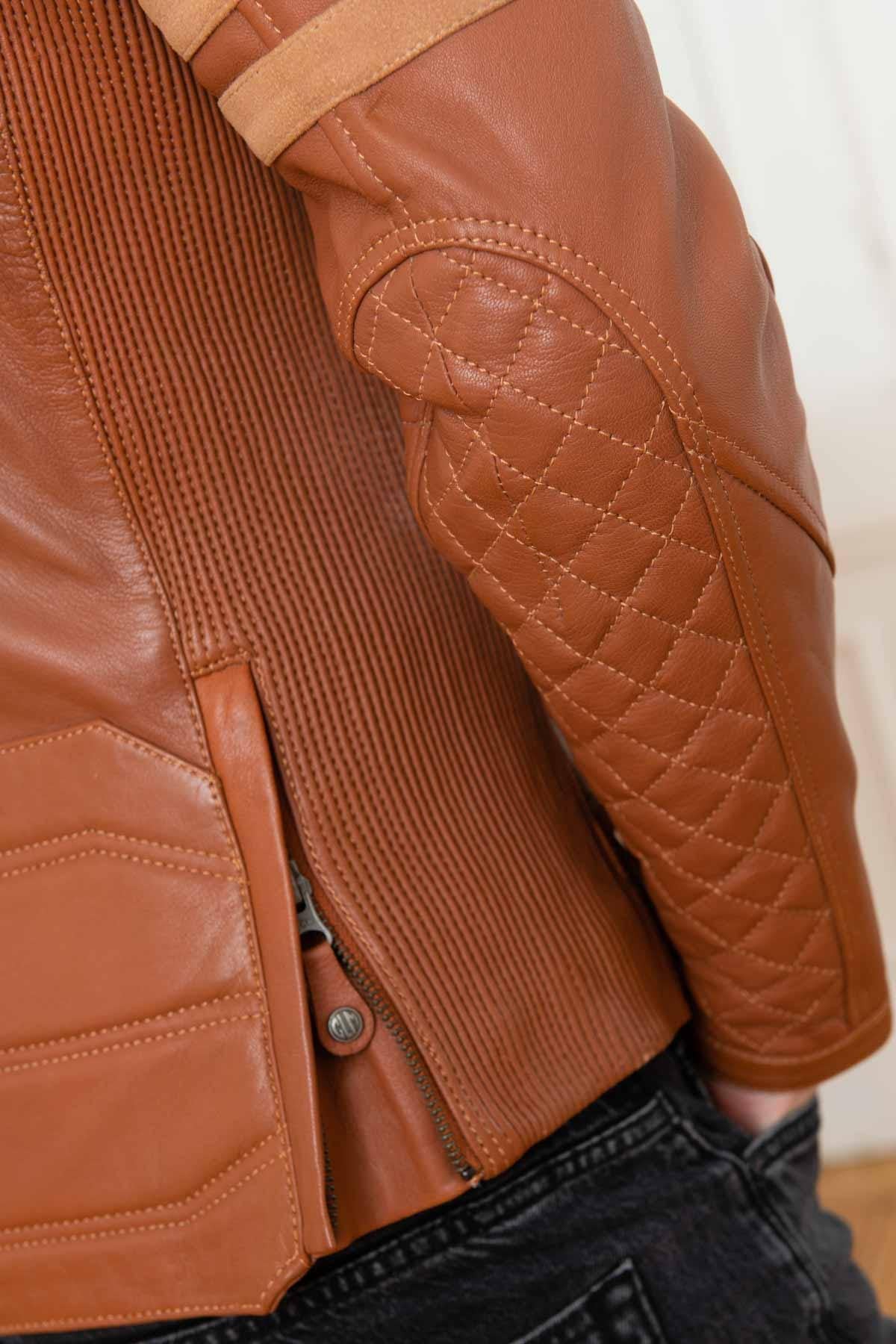 24h Le Mans cognac leather jacket - Image n°12