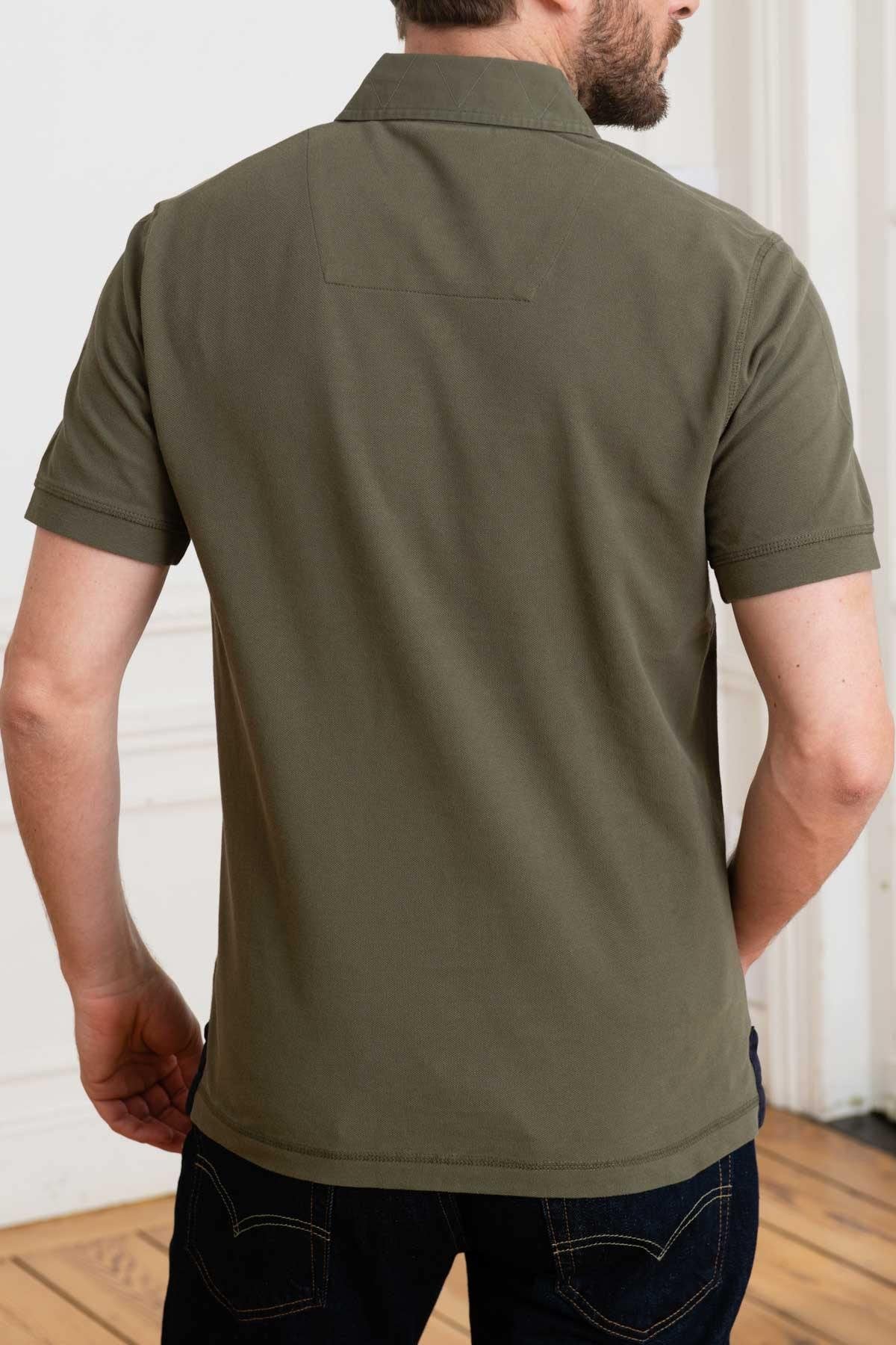 Green Cotton Polo Shirt - Image n°3