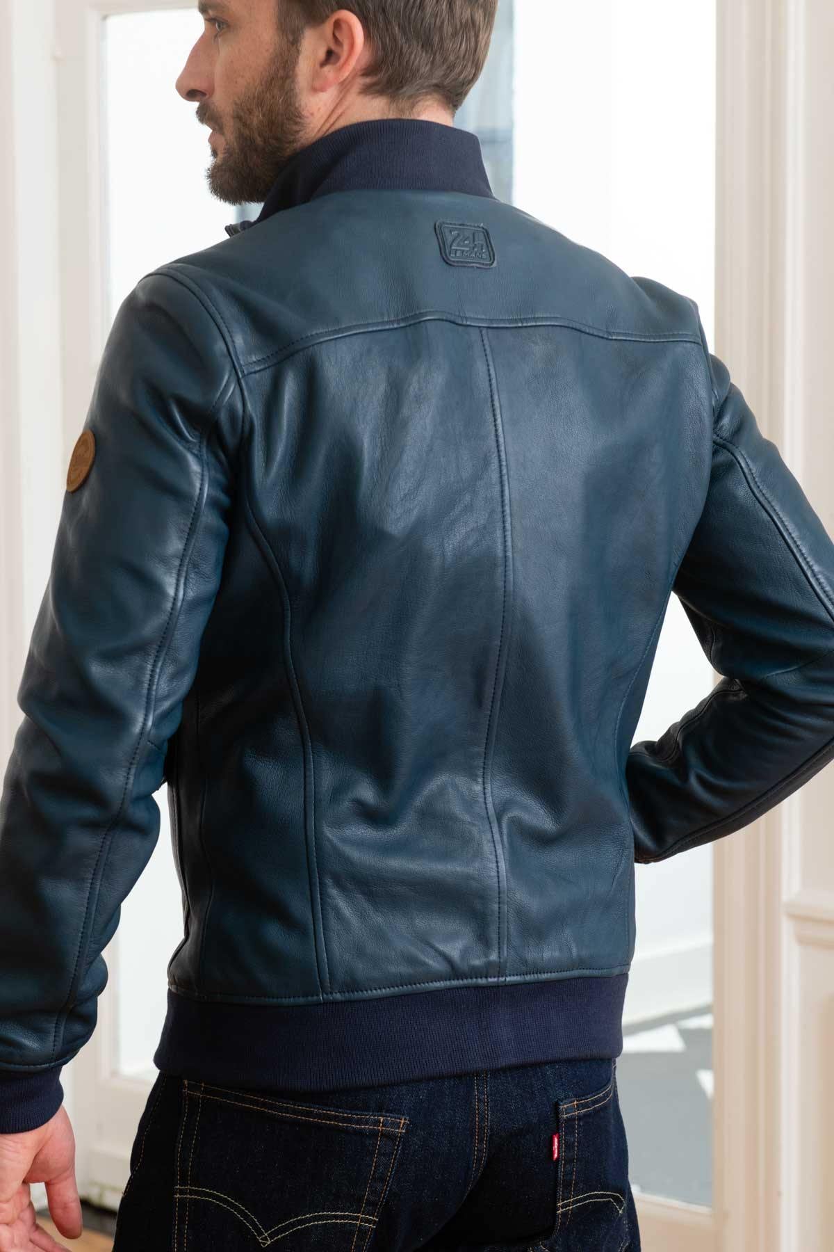 Le Mans 1923 blue leather jacket - Image n°6