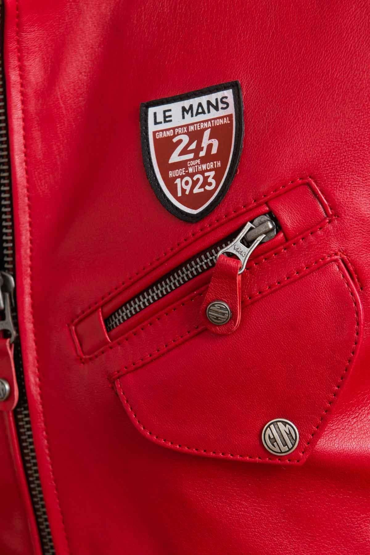 Le Mans 1923 jacket in red leather - Image n°10