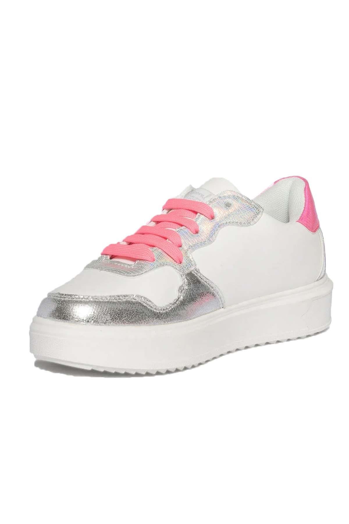 White and silver star sneakers - Image n°3