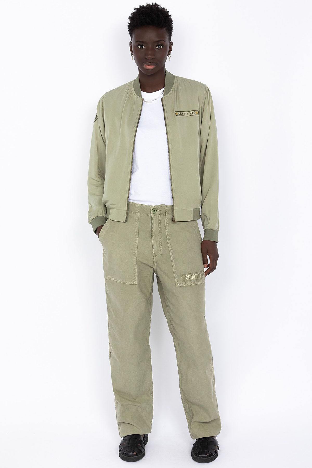 Women's light khaki teddy - Image n°3