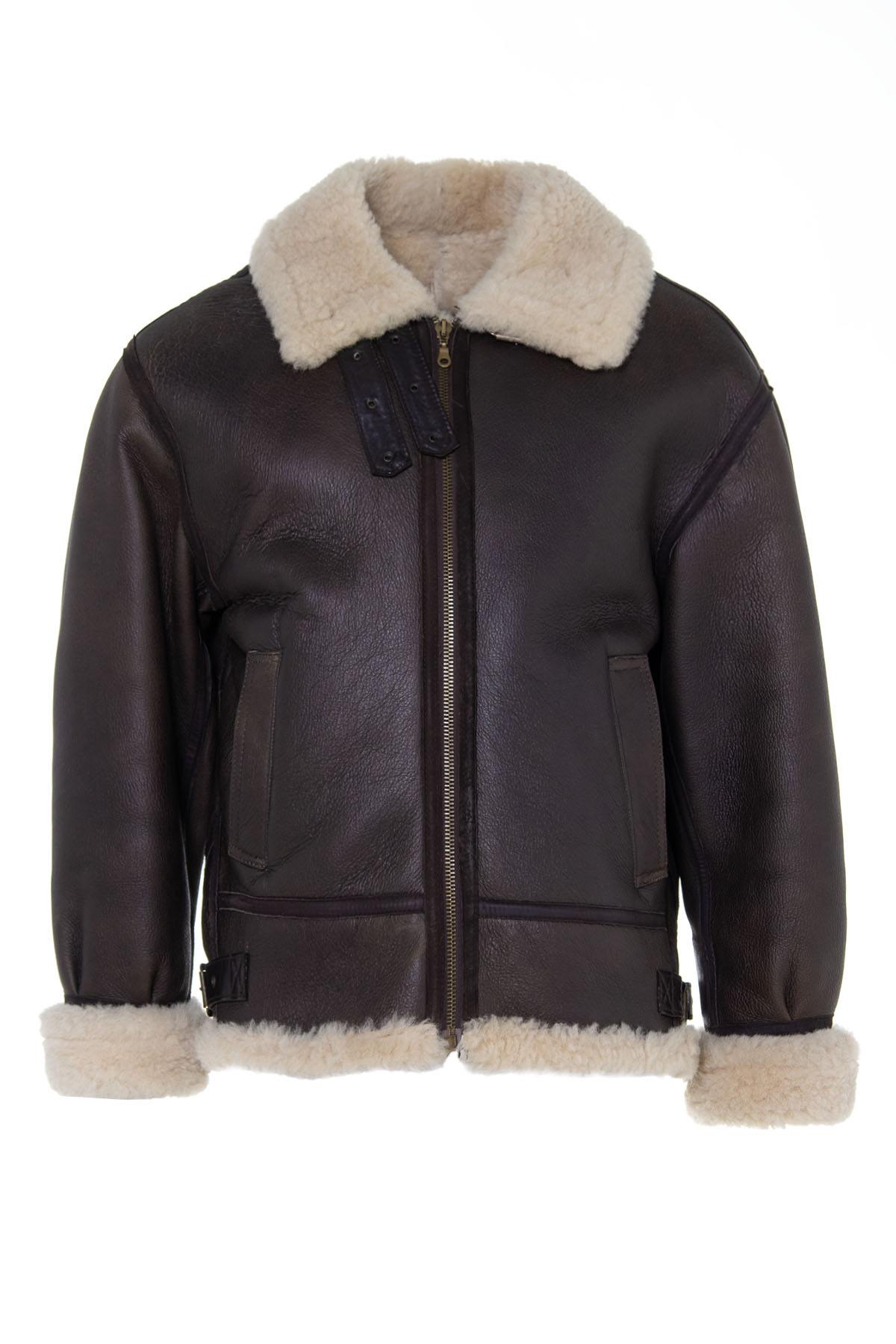 Shearling Bomber Jacket for Men - Image n°1