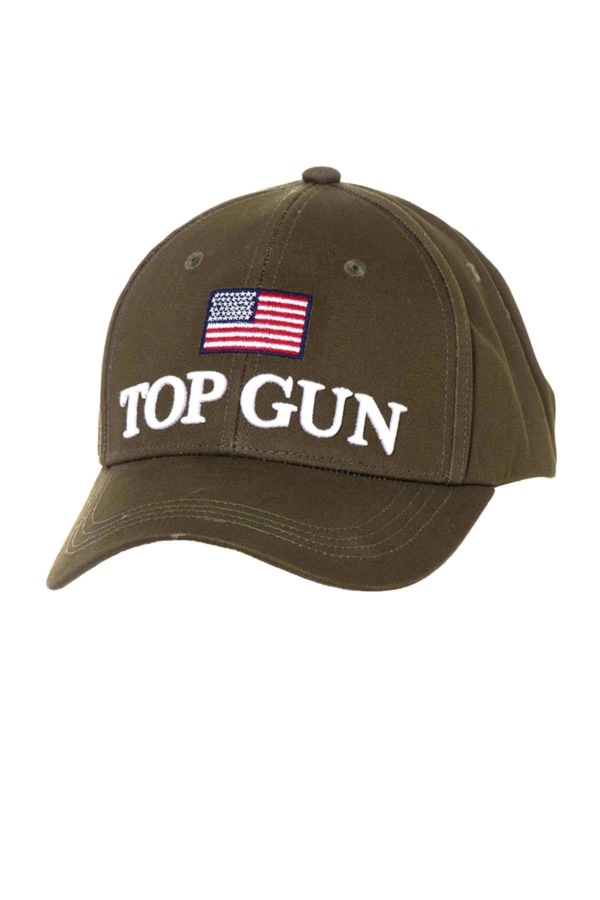 Top Gun Khaki American Flag Cap - Image n°1