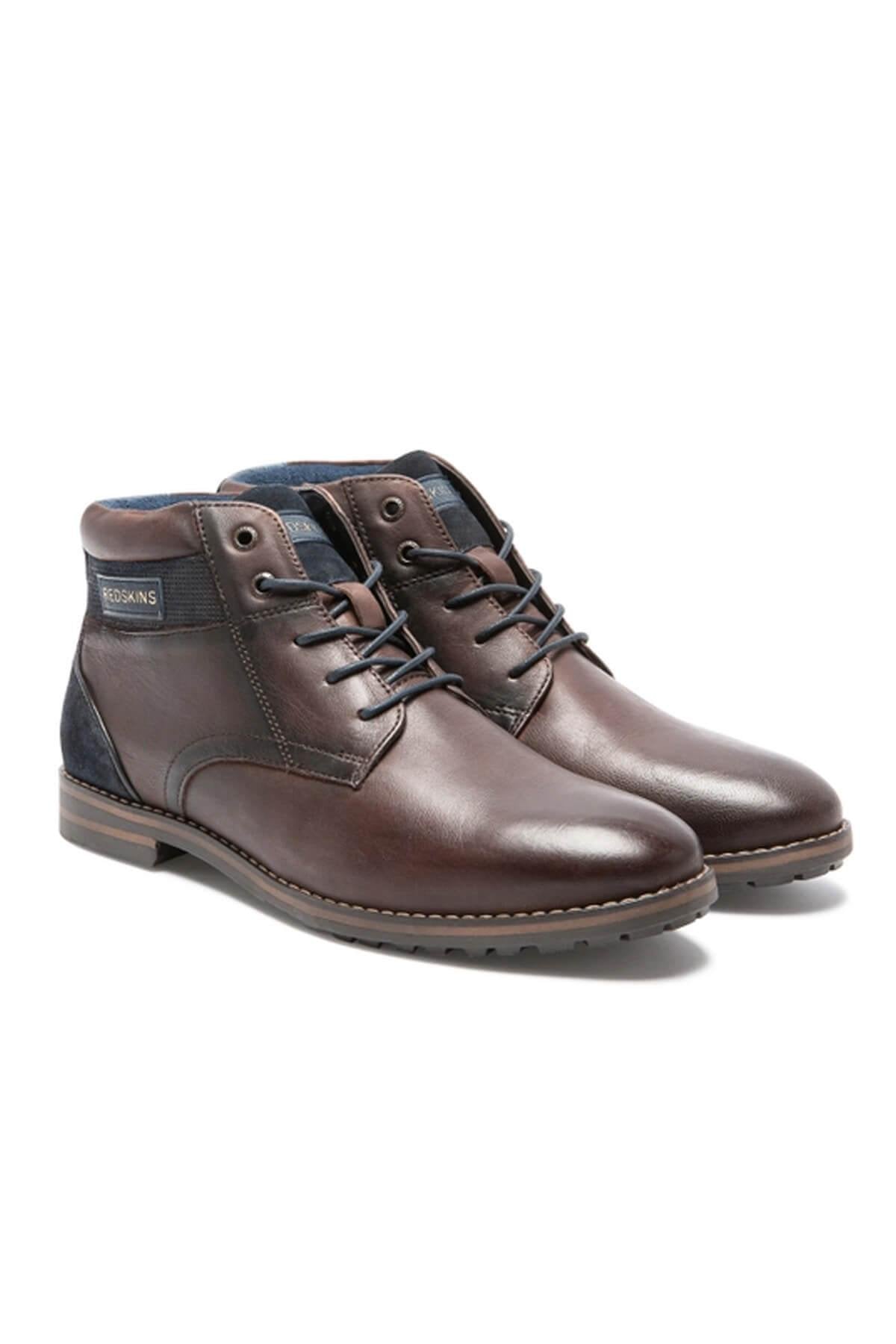 Navy chestnut leather shoes - Image n°2