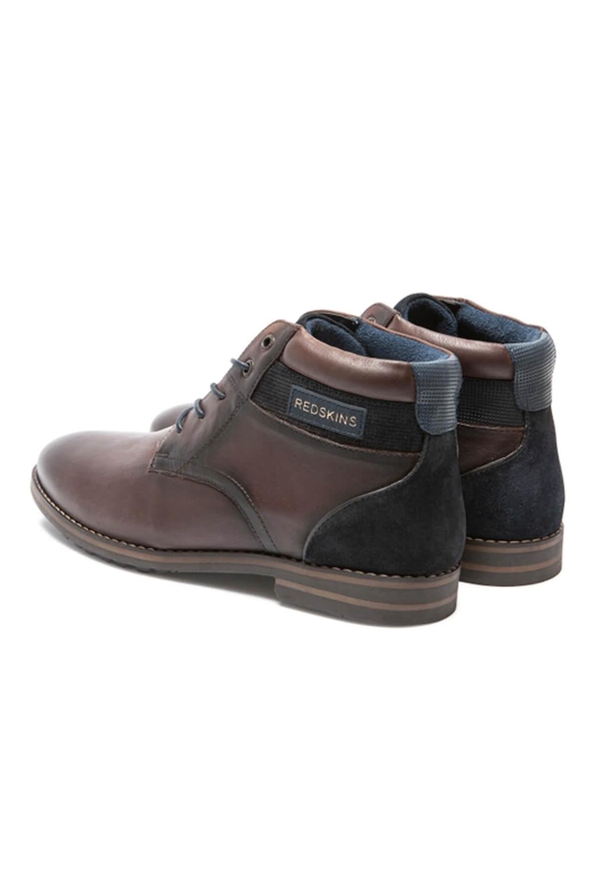 Navy chestnut leather shoes - Image n°4