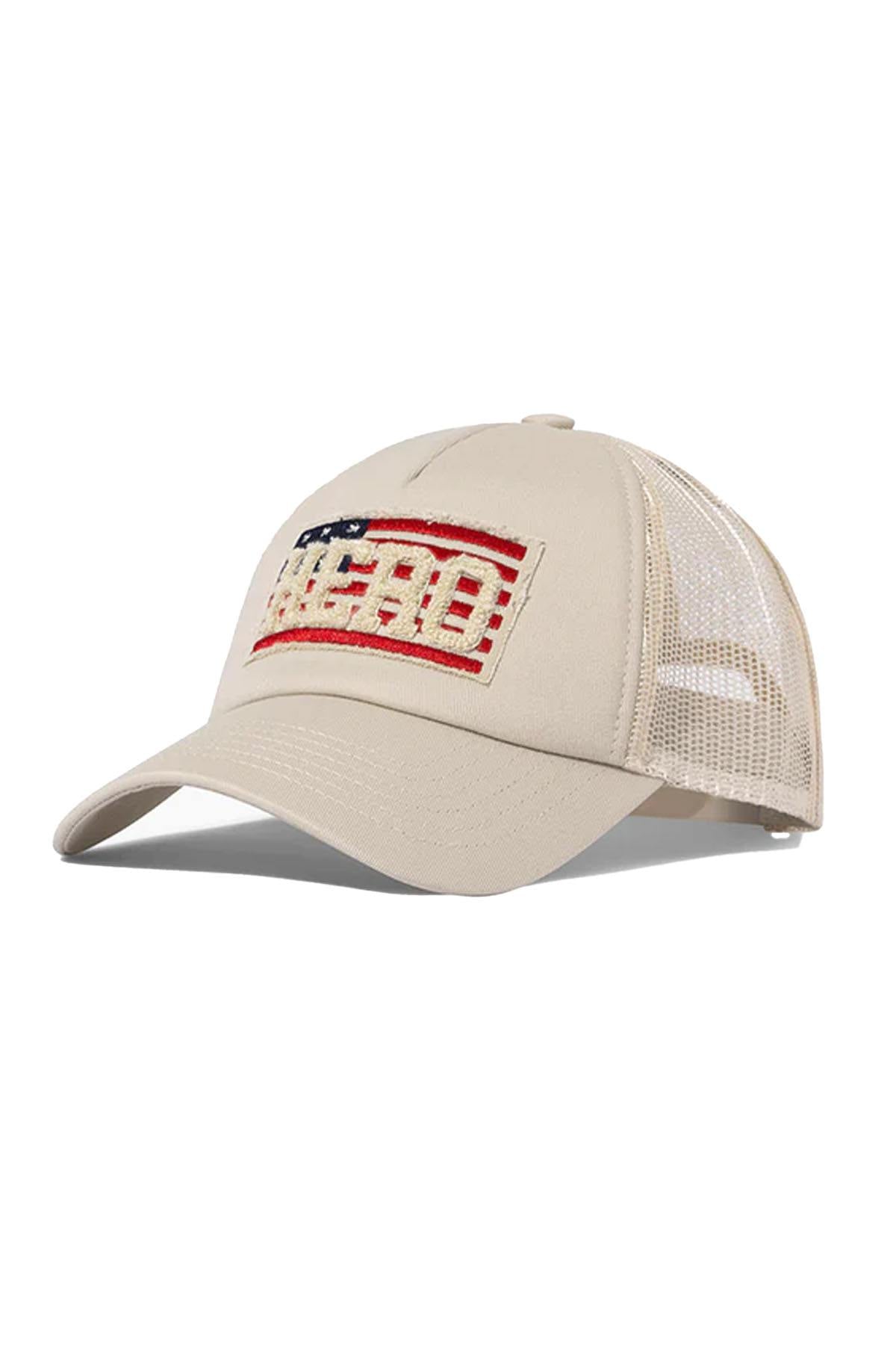 Men's American Flag Sand Cotton Cap - Image n°1