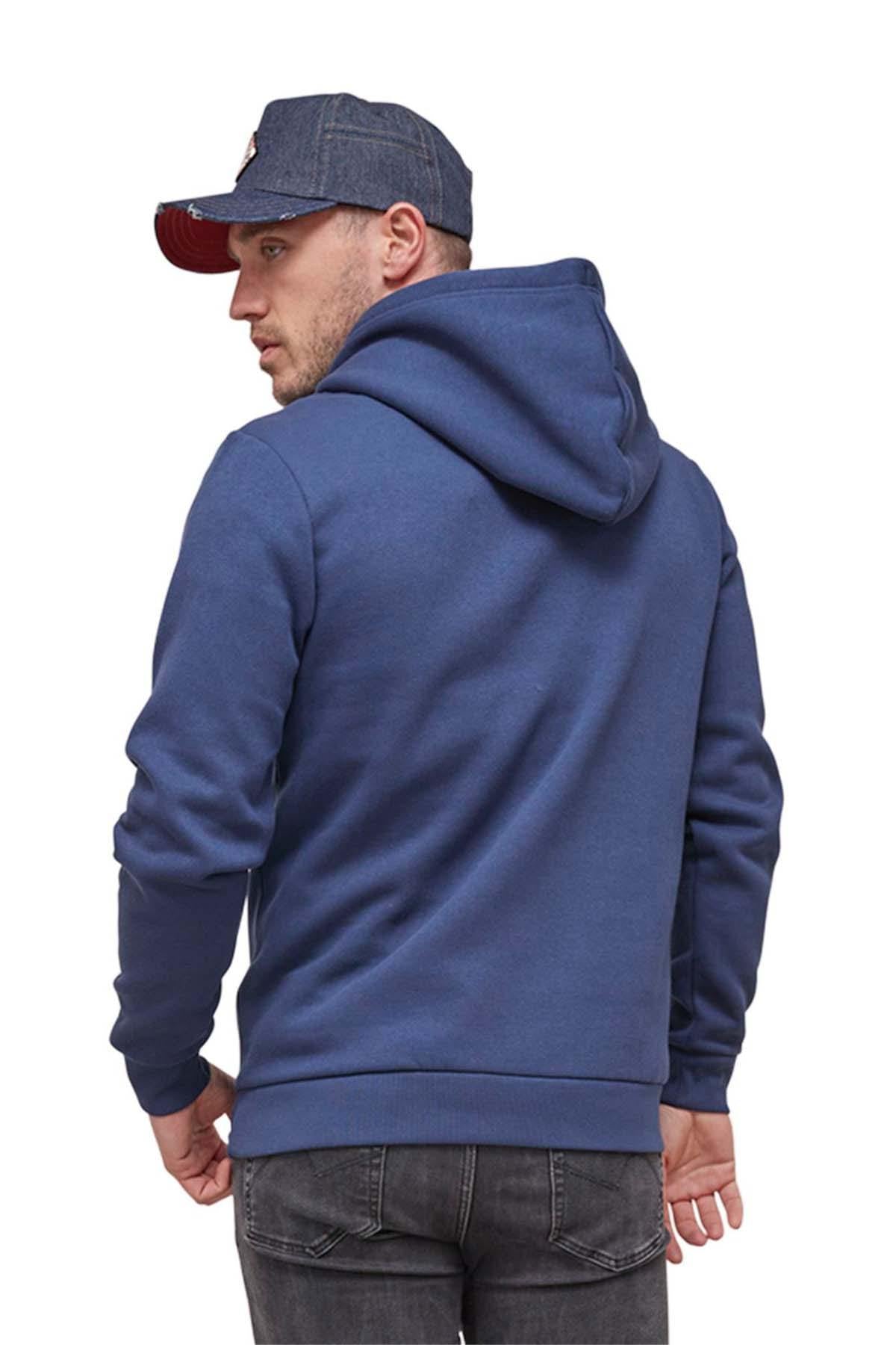 Men's blue hoodie - Image n°4