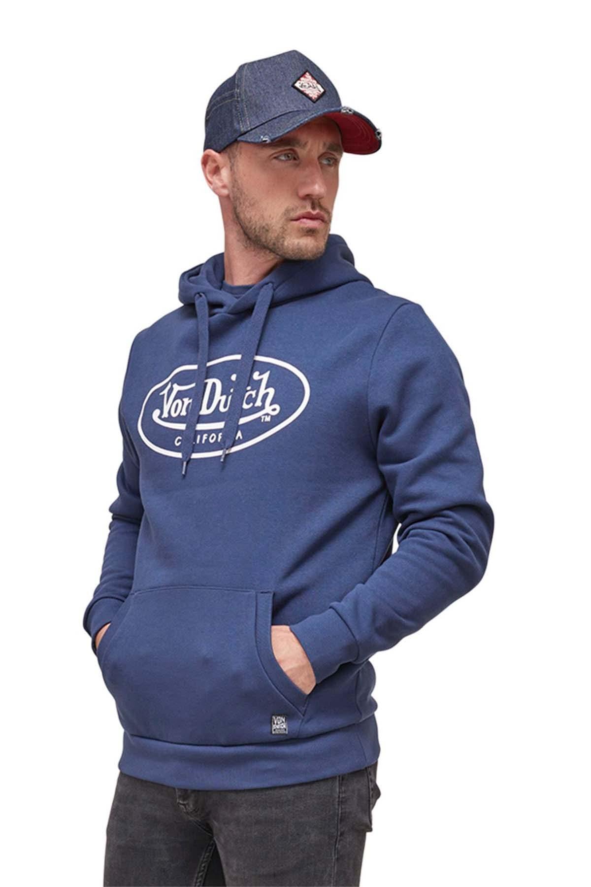 Men's blue hoodie - Image n°1